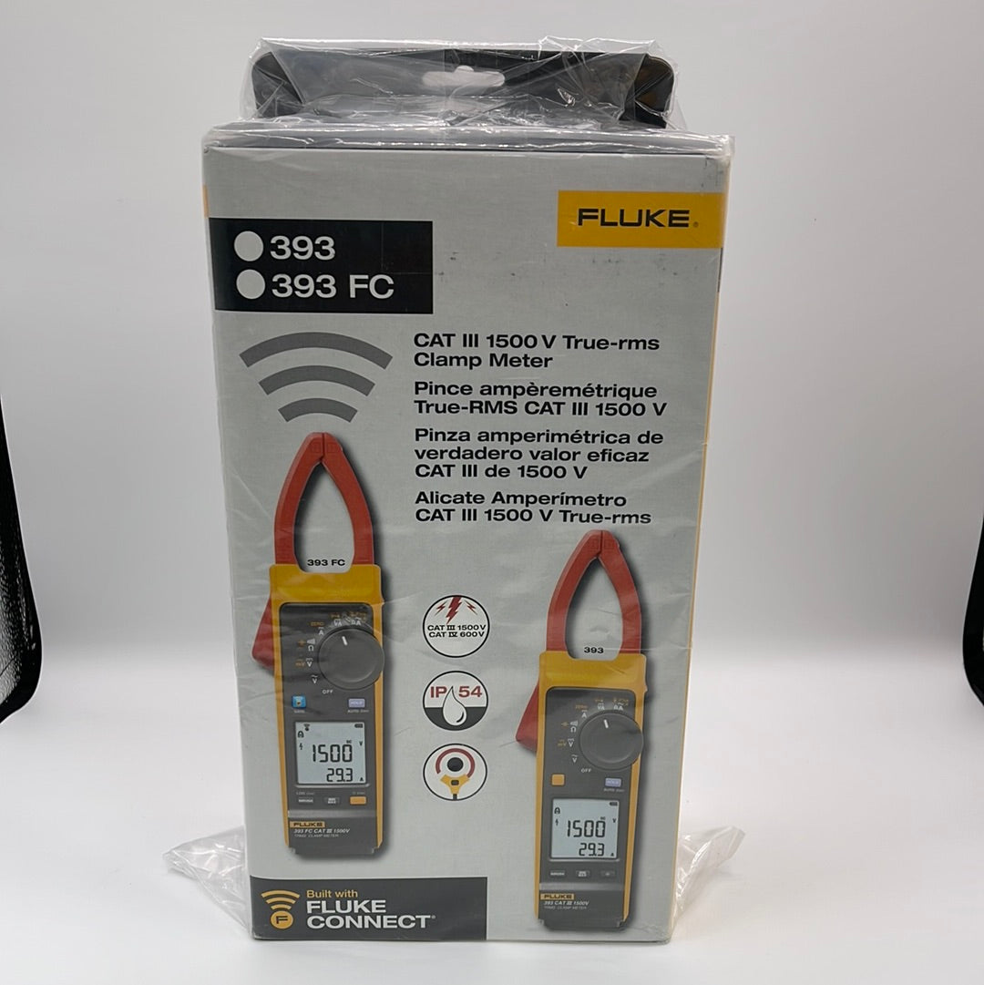 Fluke 393 FC CAT III 1500 V True-RMS Clamp Meter