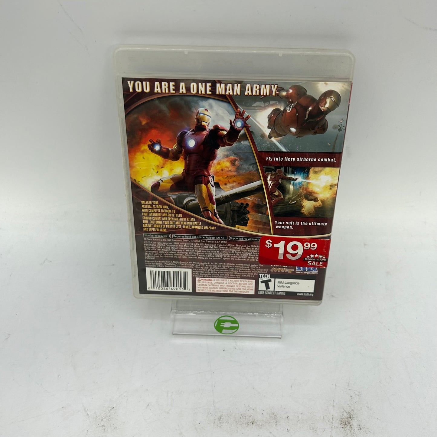 IRON MAN (Sony PlayStation 3 PS3, 2008)
