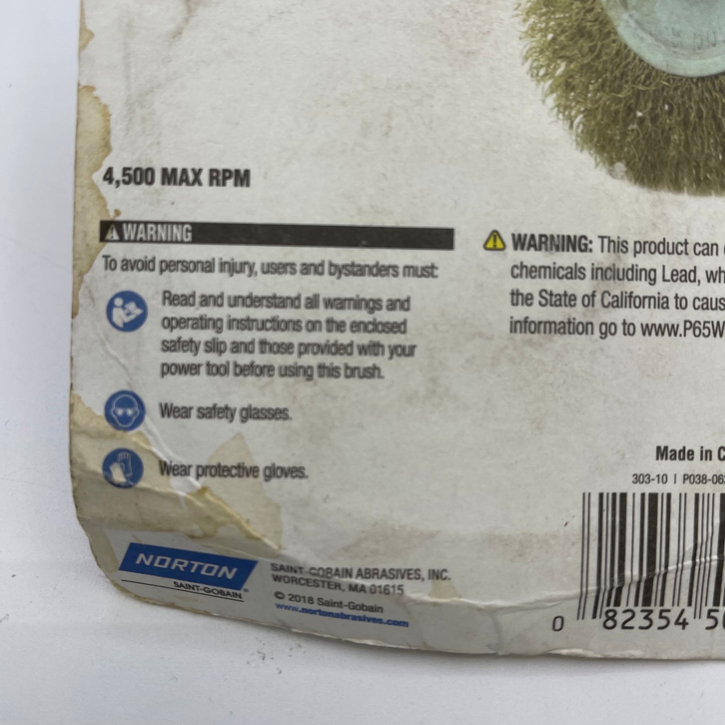 New Norton 3" Wire Wheel Brush 50587-038