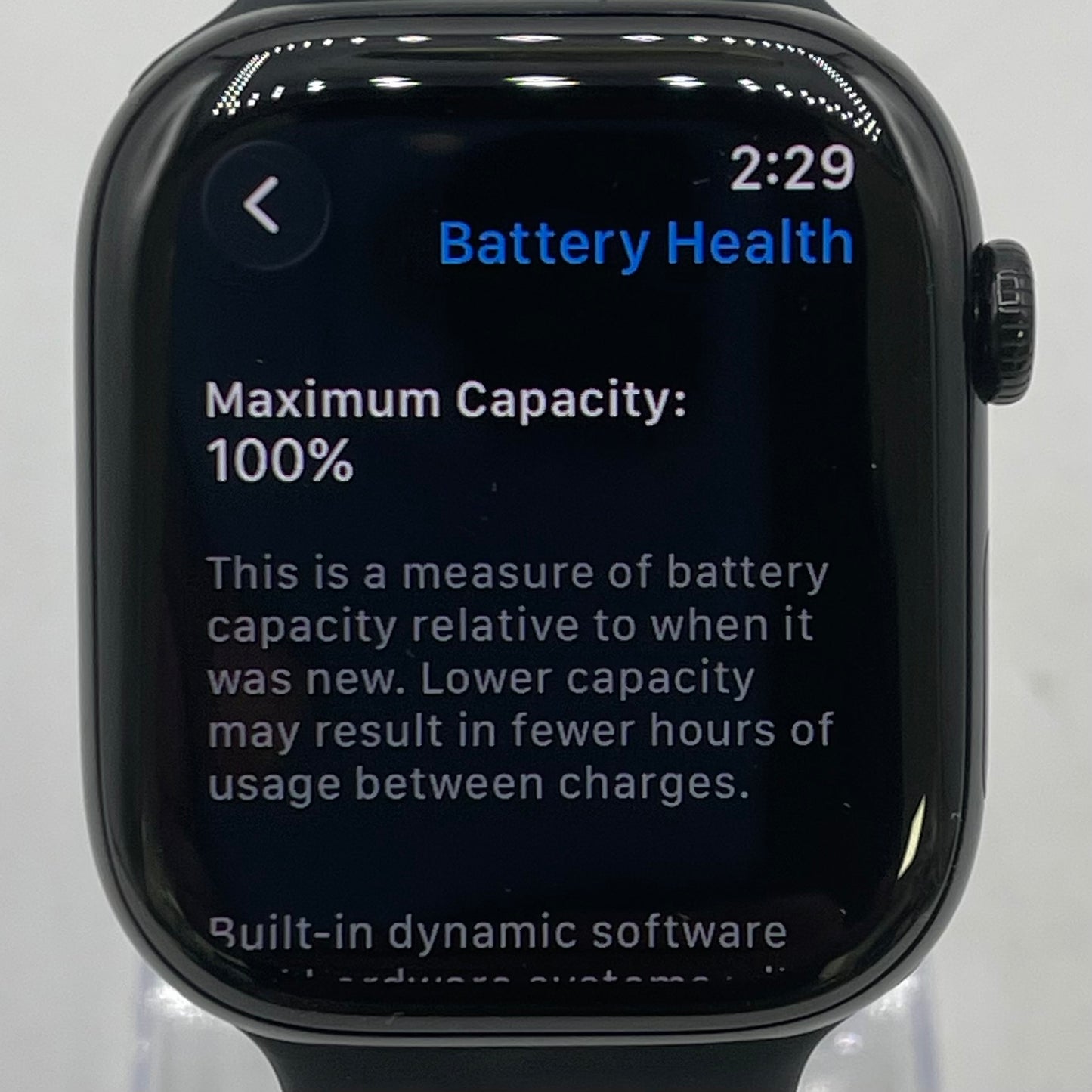 GPS Only Apple Watch Series 11 46MM Space Gray Aluminum Black Sport Band