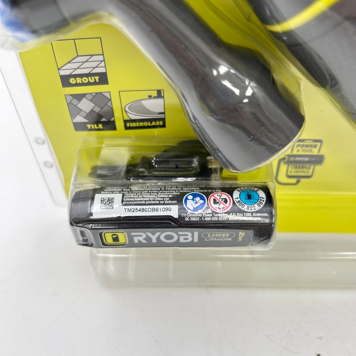 New Ryobi FVG52K 4V Detail Scrubber Kit