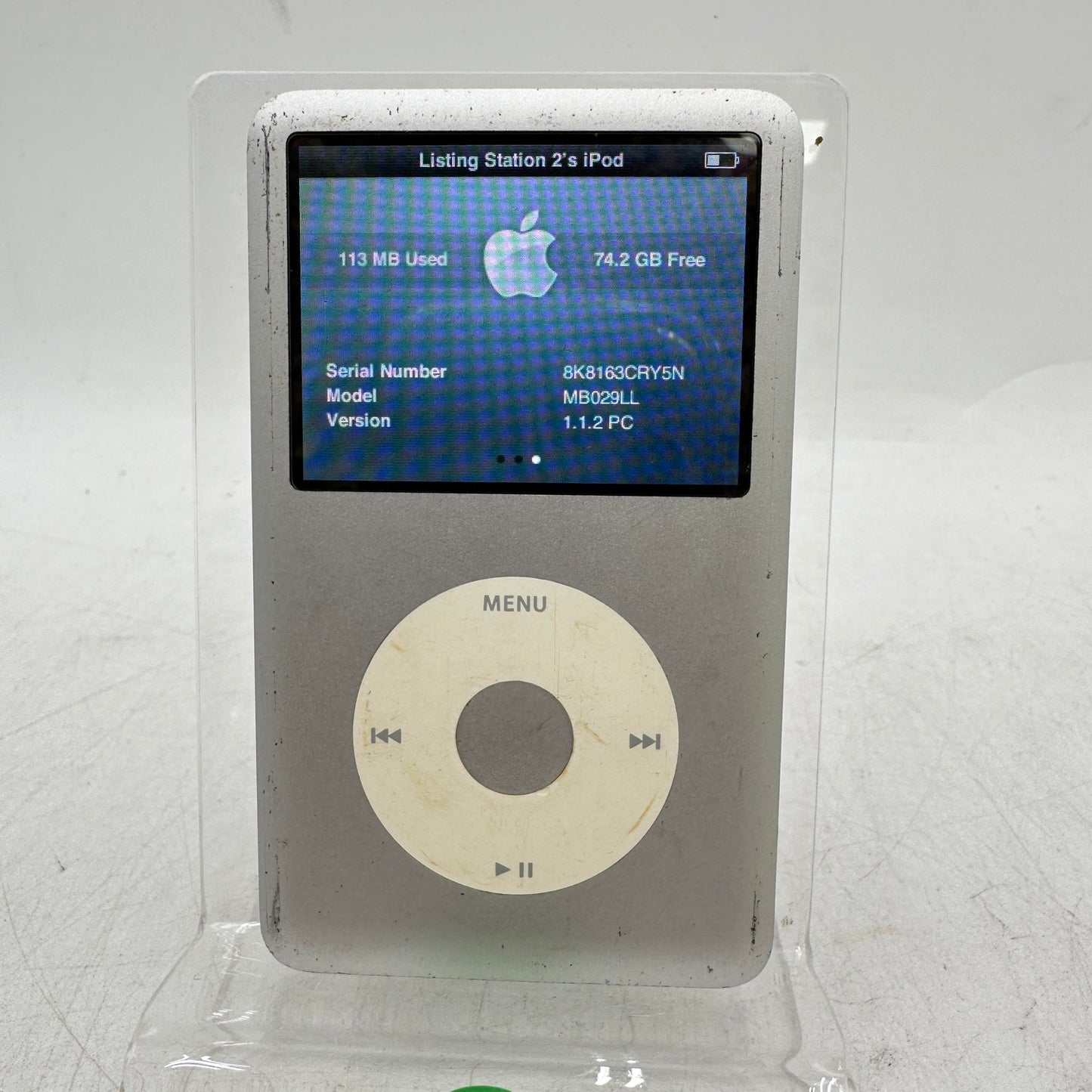 Apple iPod Classic 6th Gen 80GB Silver A1238