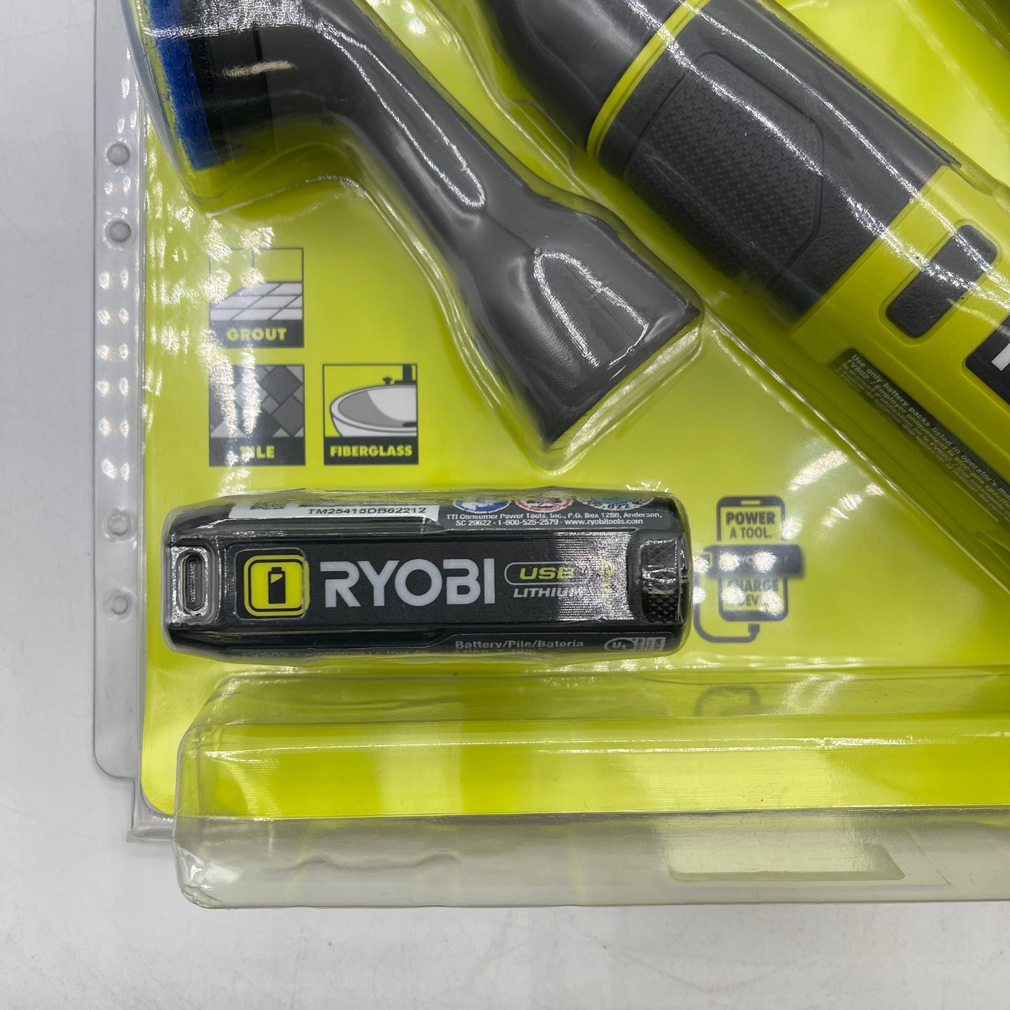New Ryobi FVG52K Detail Scrubber Kit