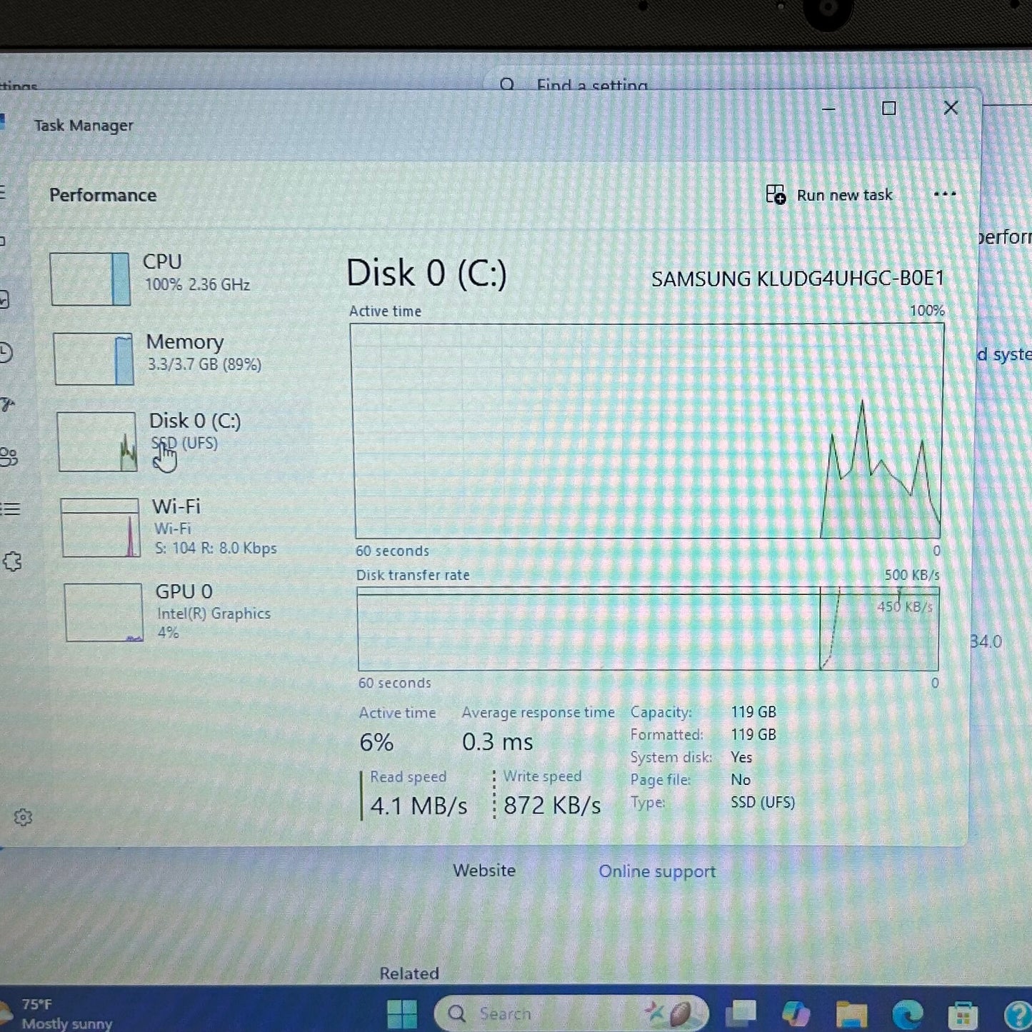 HP 14‑dq6013dx 14" N150 800MHz 4GB RAM 128GB