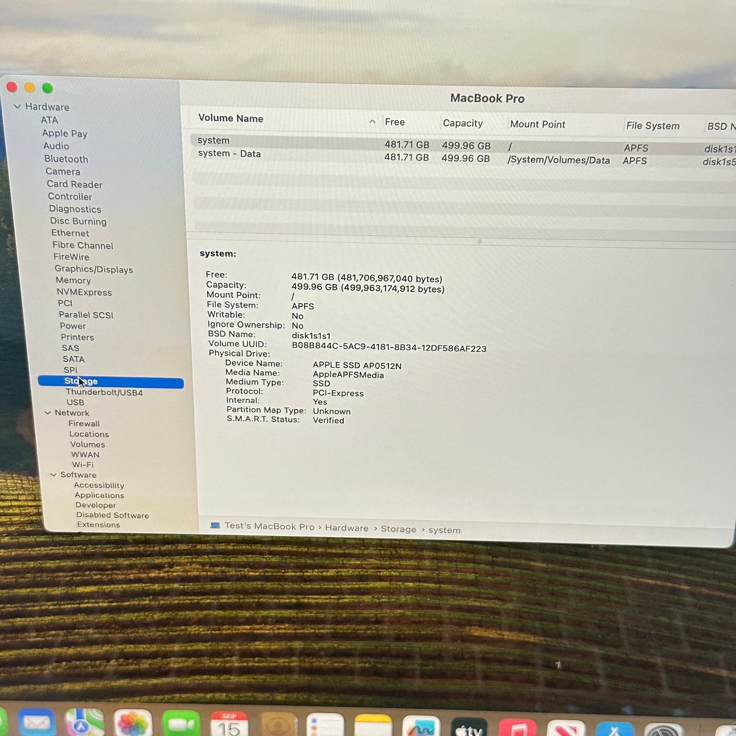 2019 Apple MacBook Pro 16" i7-9750H 2.6GHz 16GB RAM 512GB SSD 5300M A2141