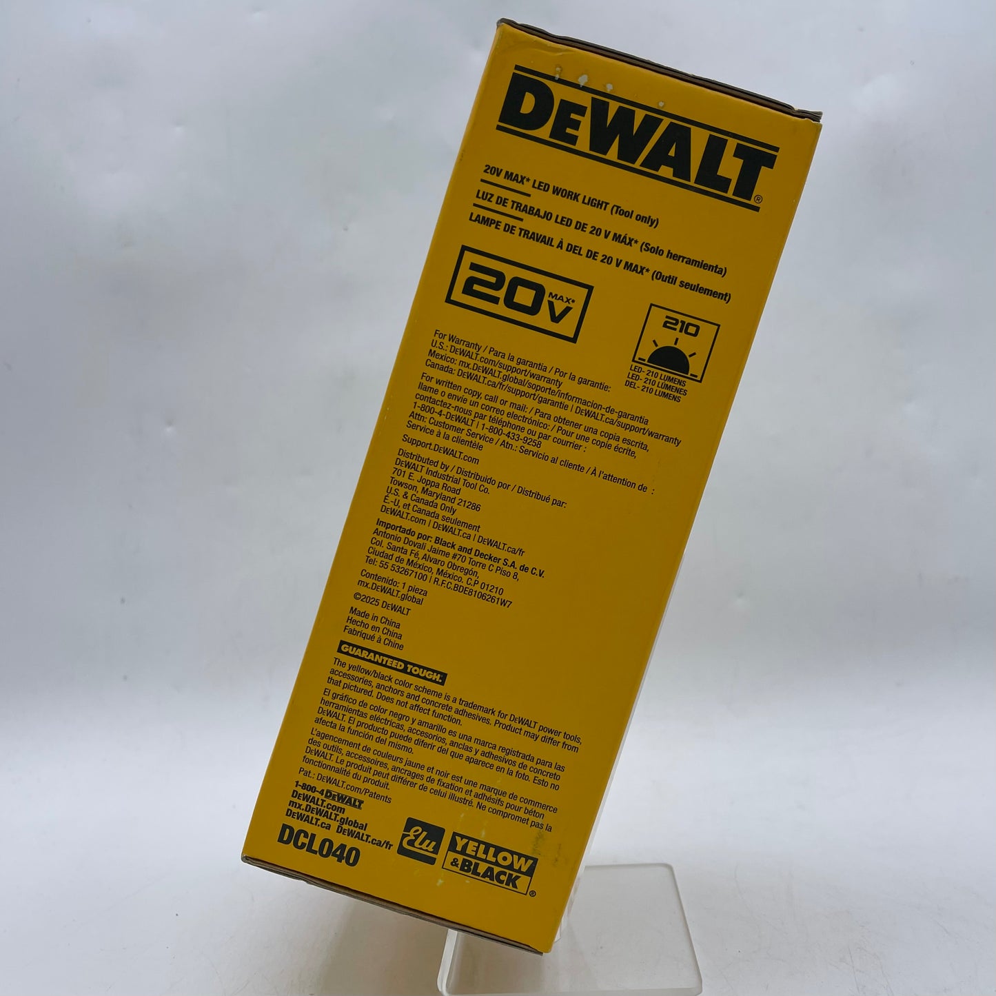 New DeWalt DCL040 20V MAX LED Portable Work Light