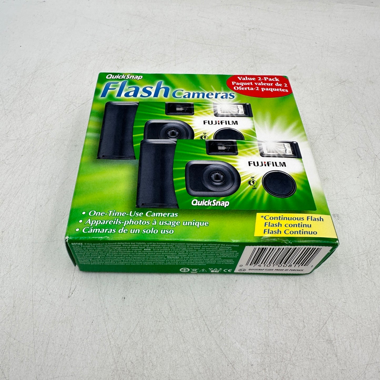 New Fujifilm QuickSnap Flash Camera-2 Pack One-Time Use Cameras