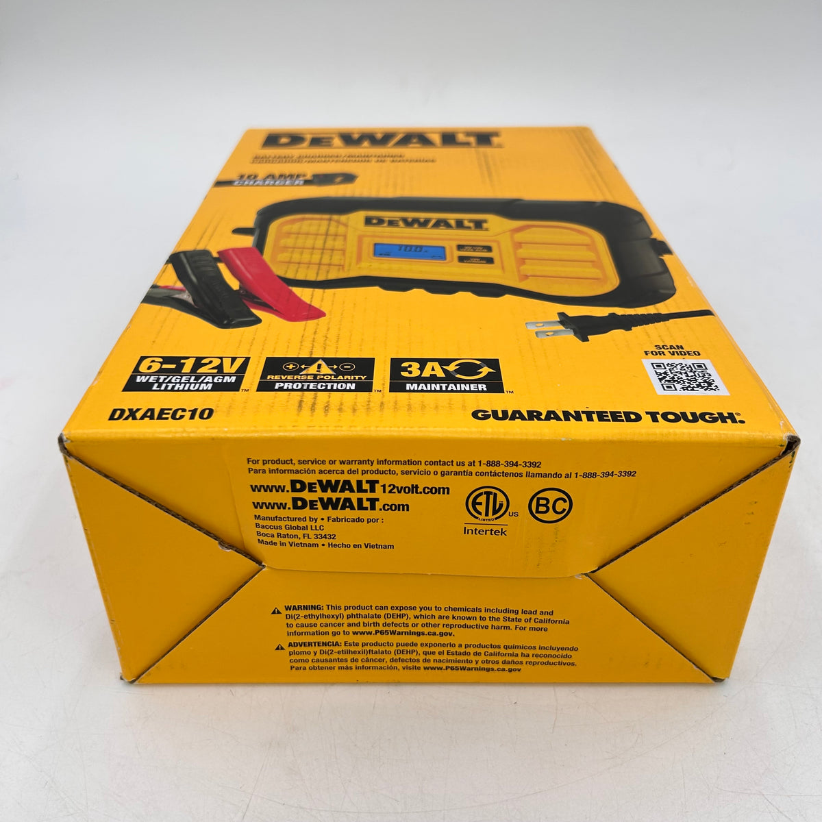 New DeWalt DXAEC10 12V Battery Charger/Maintainer
