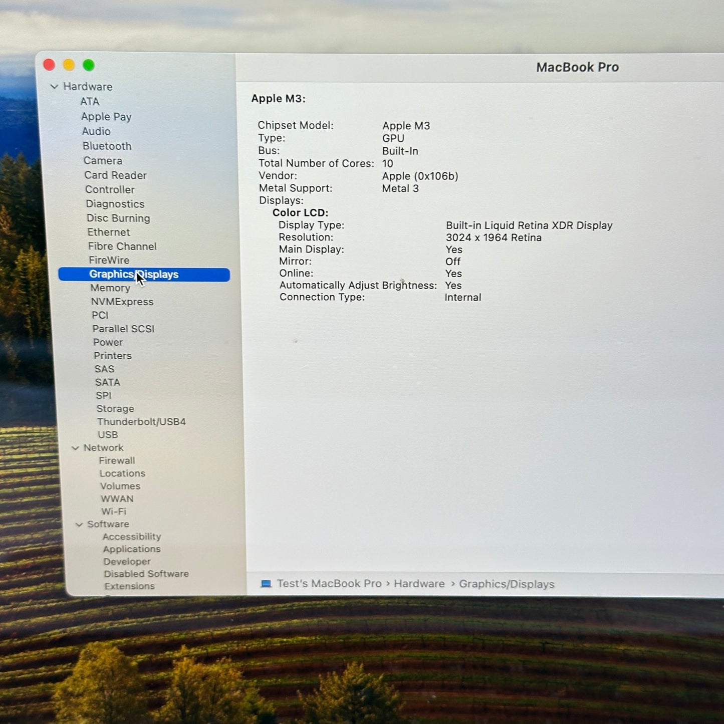 2023 Apple MacBook Pro 14" M3 10C GPU 4.0GHz 8GB RAM 512GB SSD MR7J3LL/A