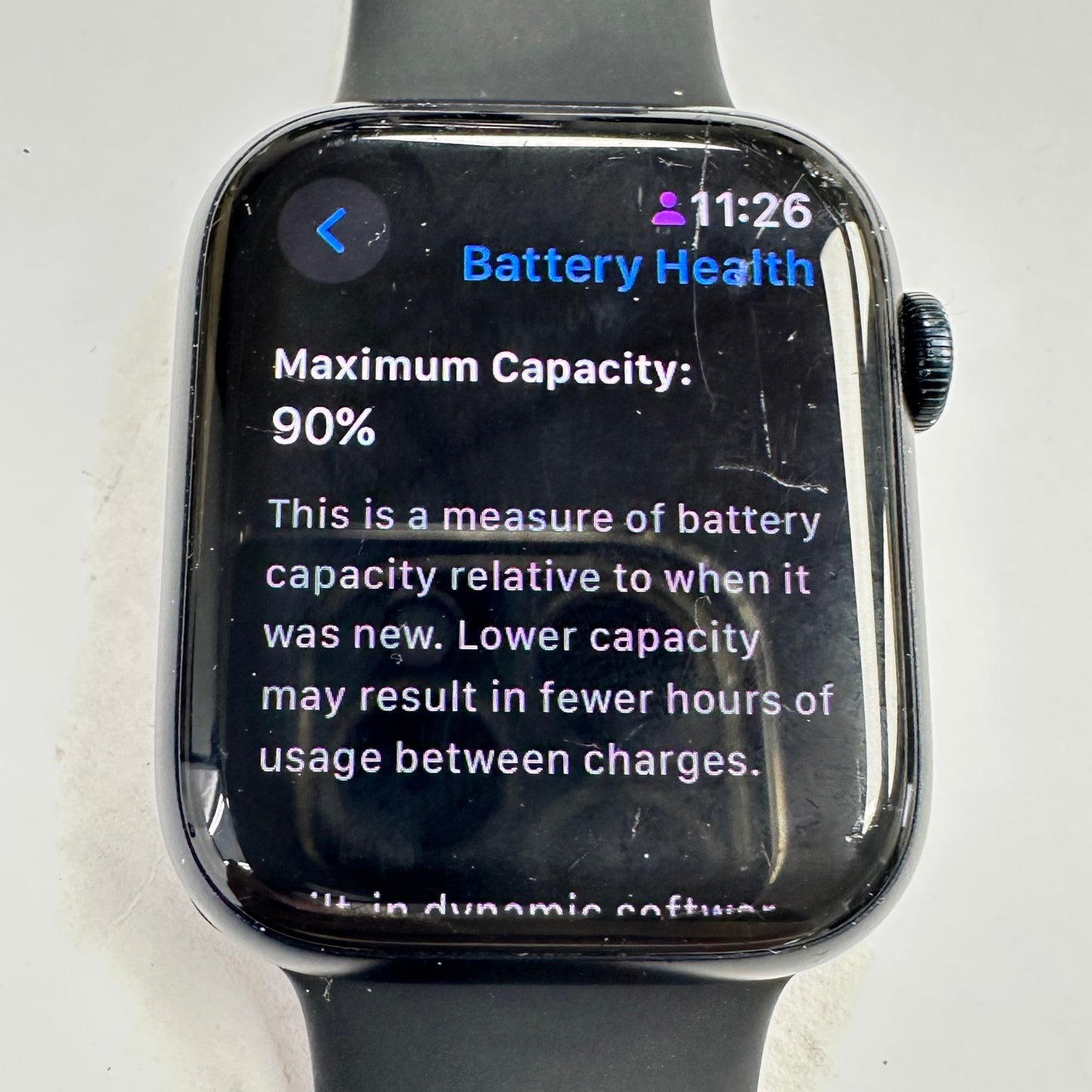 Unlocked Apple Watch Series 7 45MM Midnight Aluminum Black Sport Band MKMF3LL/A