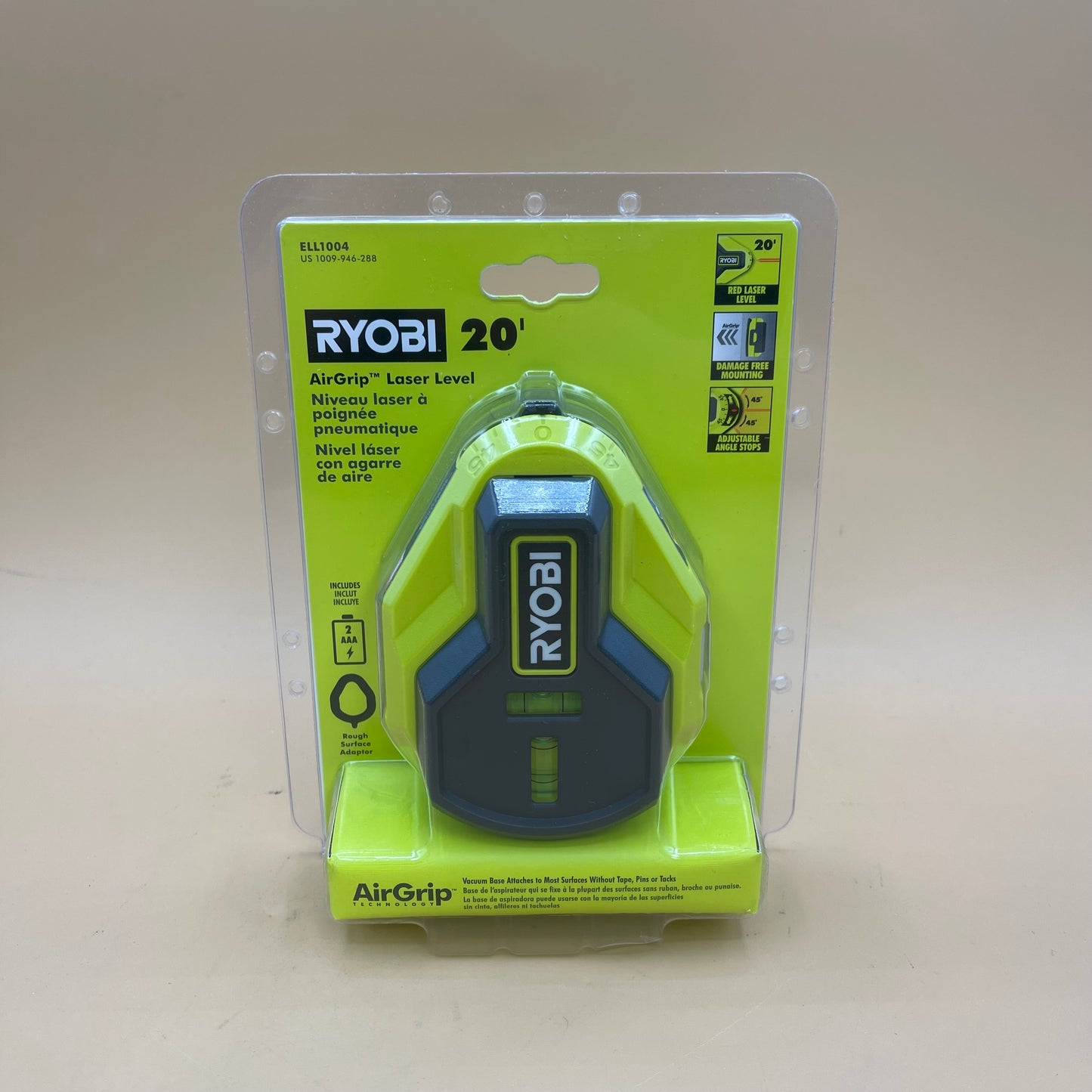 New Ryobi AirGrip Laser Level