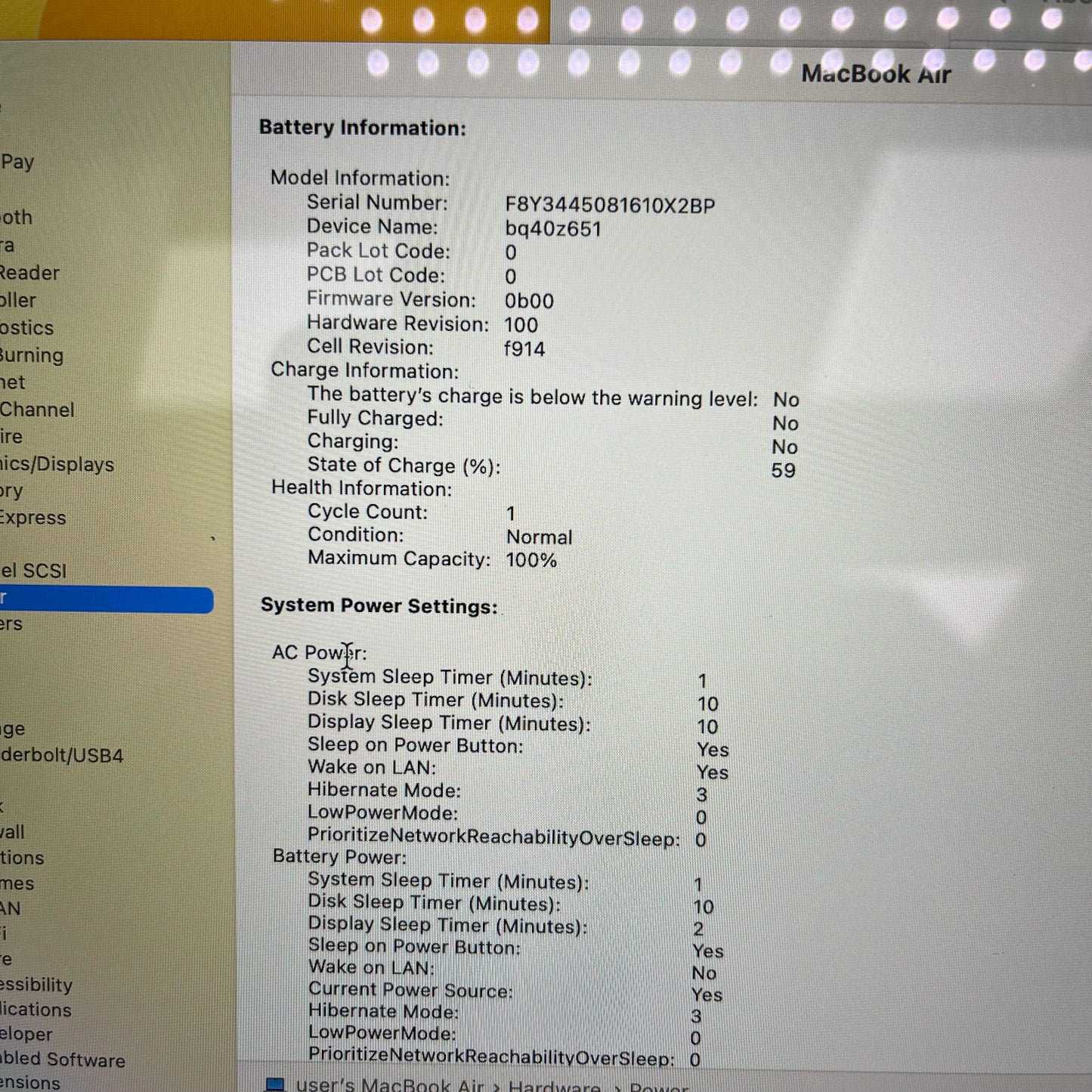 Broken 2022 Apple MacBook Air M2 8C GPU 3.5GHz 8GB 256GB A2681 Remotely Managed