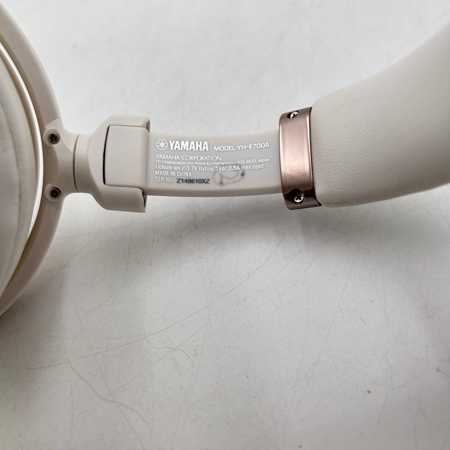 Yamaha YH-E700A Wireless Over-Ear Bluetooth Headphones Clearly White YH-E700AWH
