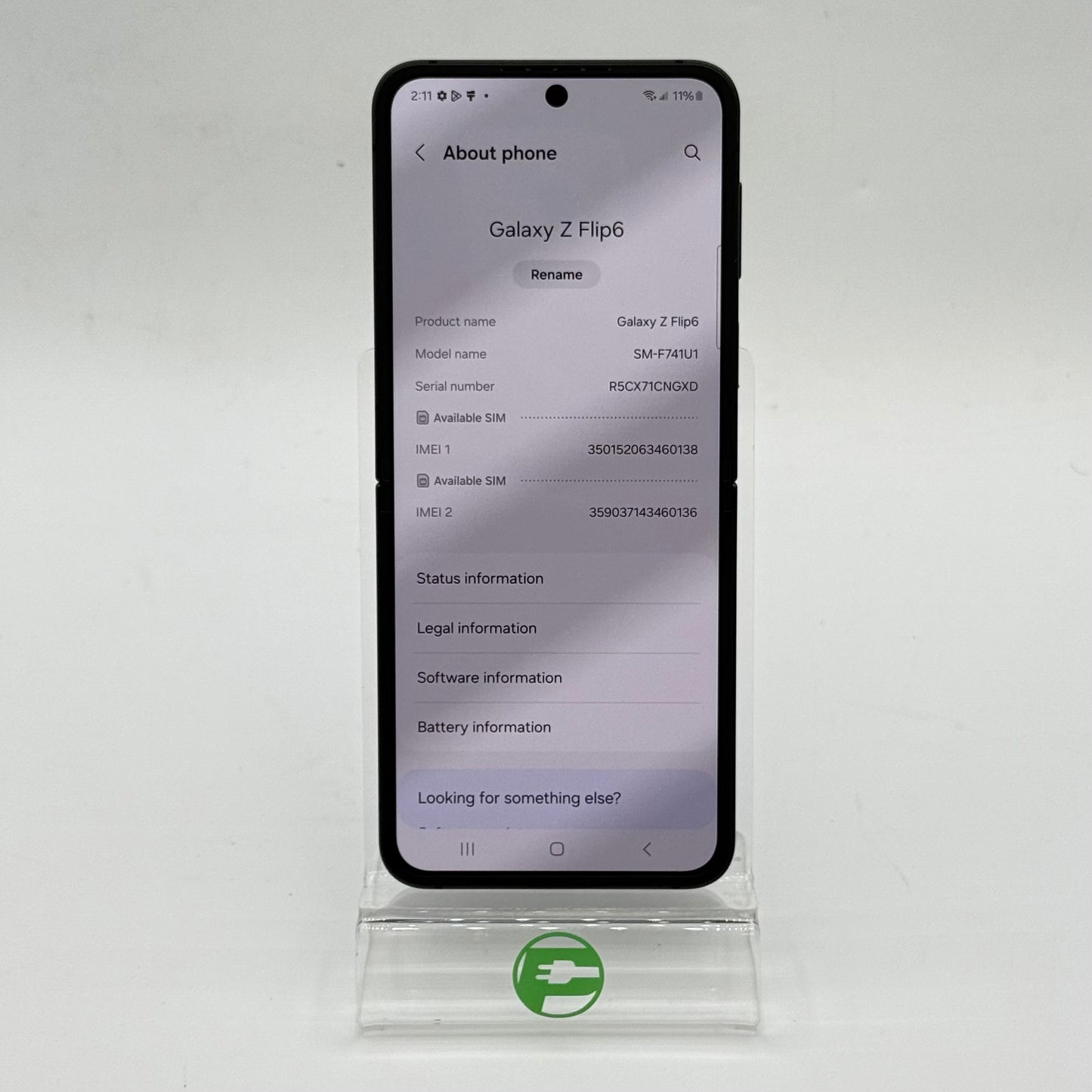 Unlocked Samsung Galaxy Z Flip6 12GB RAM 512GB SM-F741U1 Crafted Black