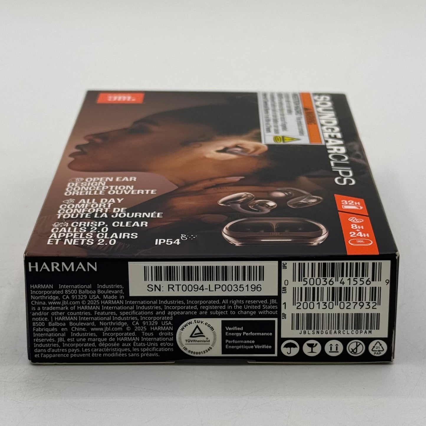 New JBL SoundGear Clips Open-Ear Wireless Headphones Copper JBLSNDGEARCLCOPAM