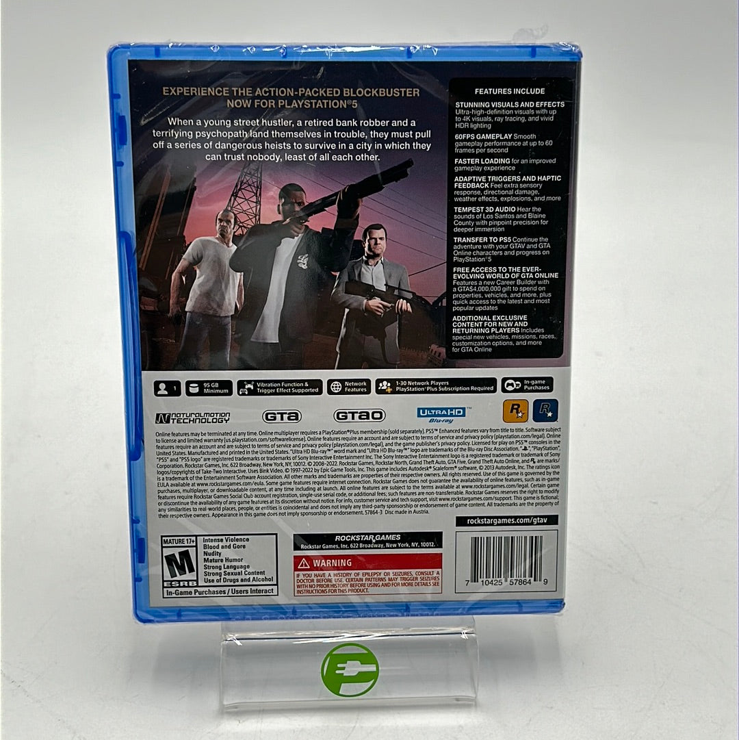 New Grand Theft Auto V (Sony PlayStation 5 PS5, 2022)