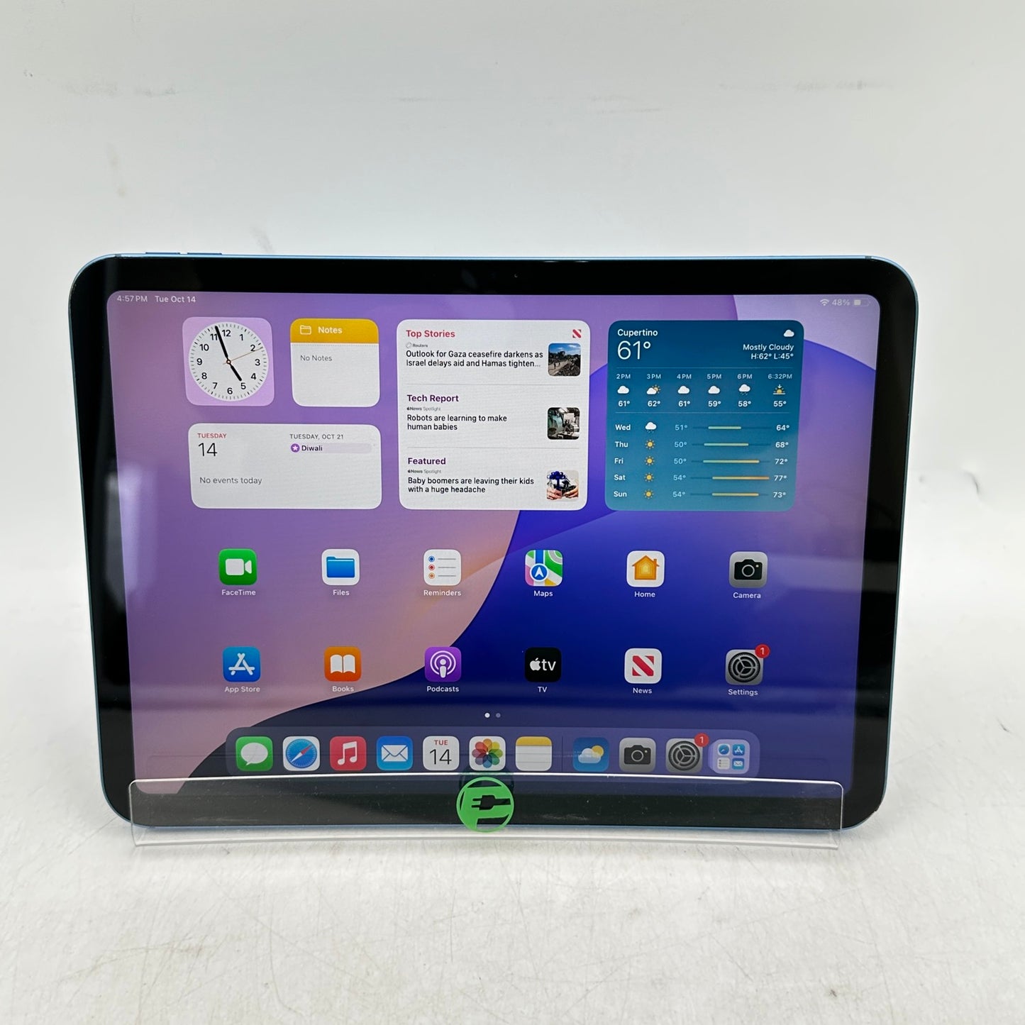 WiFi Only Apple iPad 10th Gen 64GB 18.6.2 Blue MQ6K3LL/A