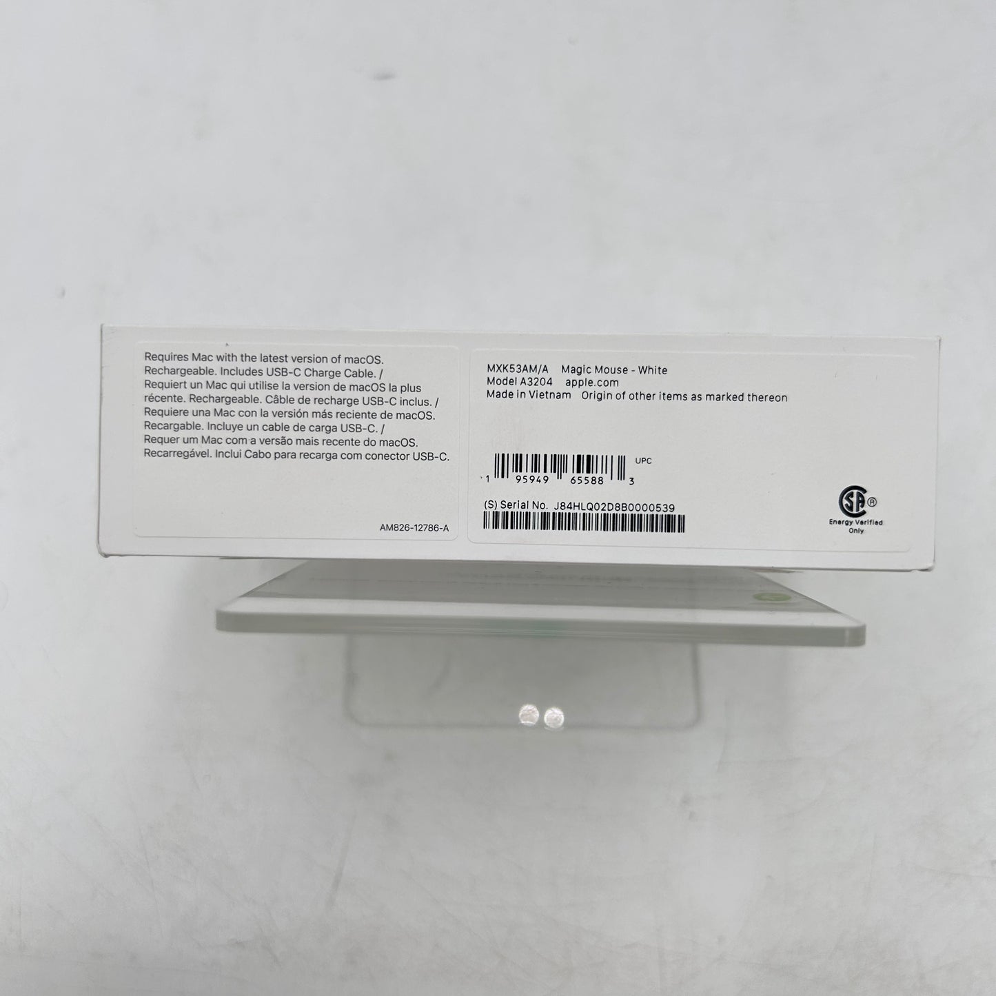 New Apple Magic Mouse A3204 White