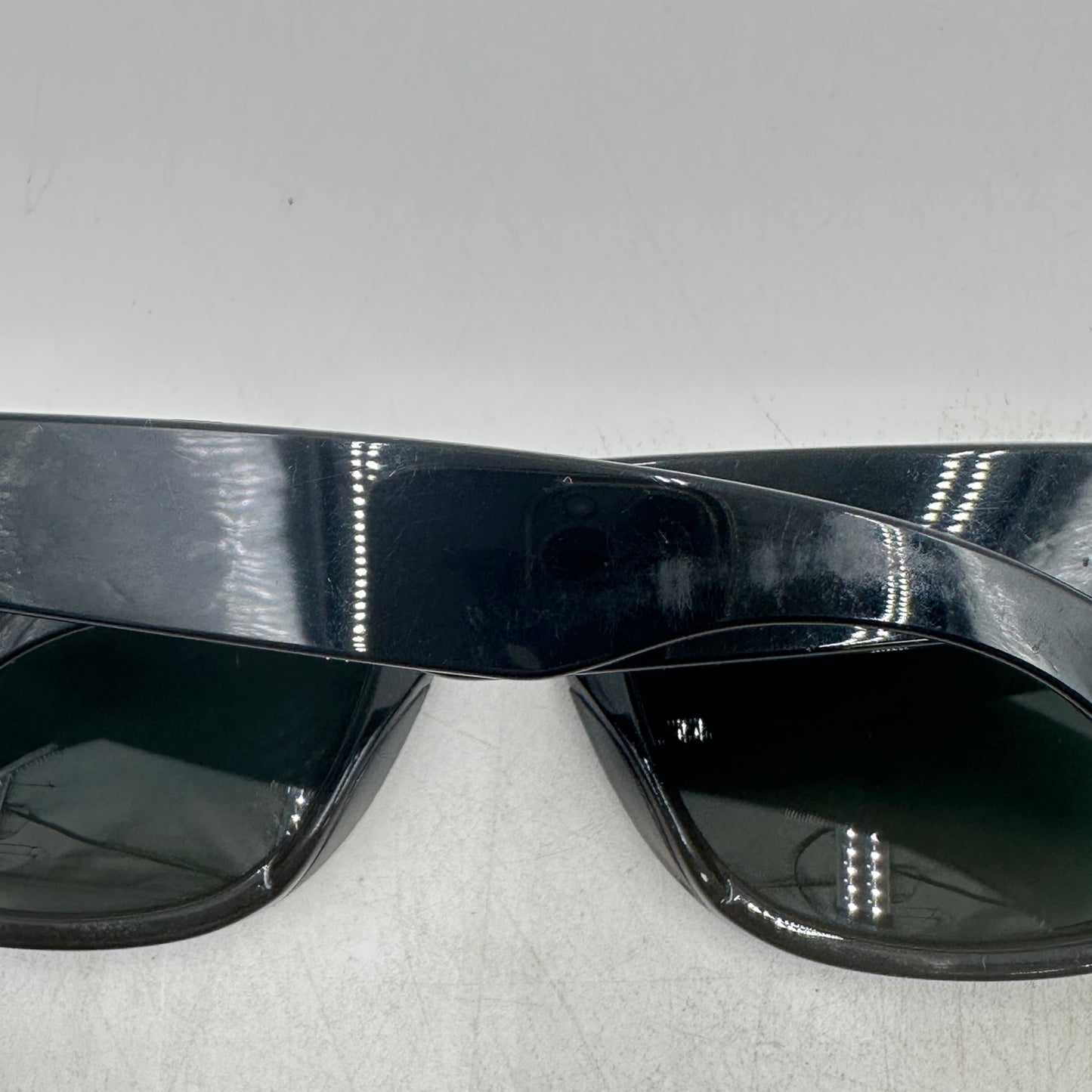 Ray-Ban Meta Wayfarer 019D Smart Glasses RW4006 Shiny Black/G15 Green Plano