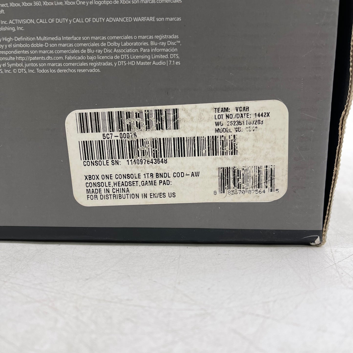 Microsoft Xbox One 1TB Console Gaming System Advanced Warfare 1540