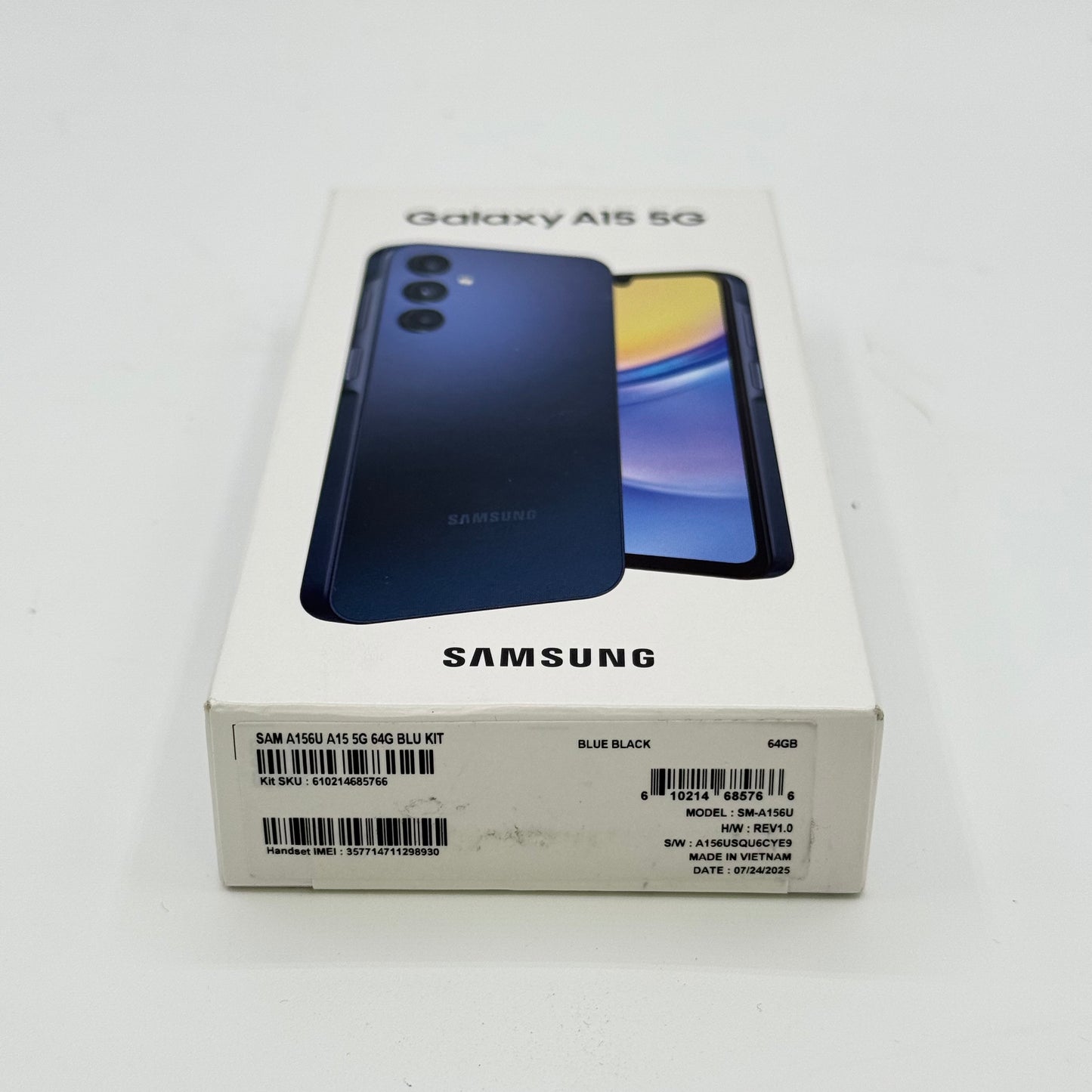 T-Mobile Samsung Galaxy A15 5G 4GB RAM 64GB SM-A156U Blue Black