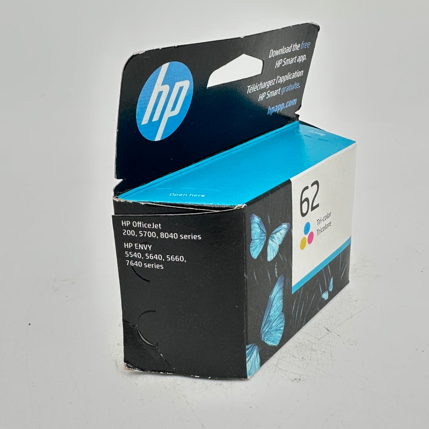HP 62 Tri-color Ink Cartridge C2P06AN