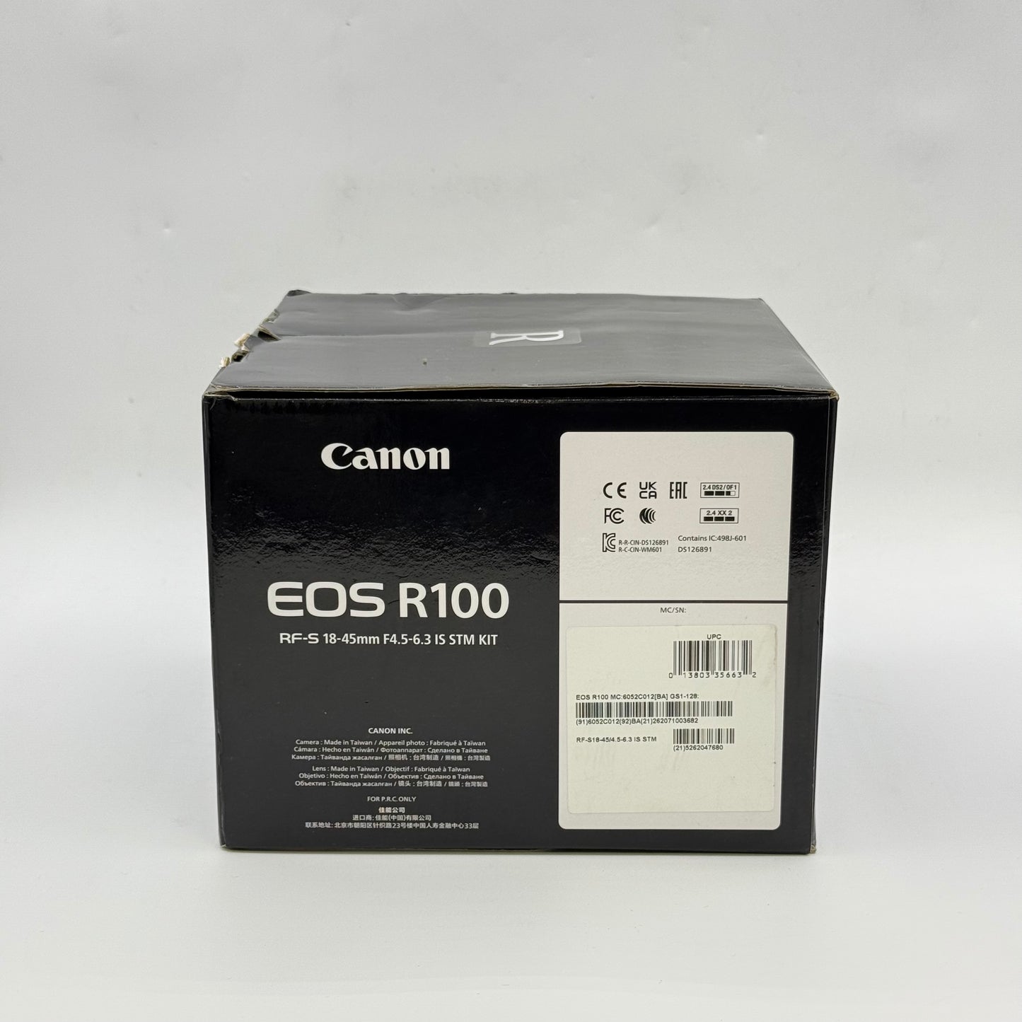 Canon EOS R100 24.1MP Mirrorless Digital Camera with RF-S 18-45 Lens IS STM KIT