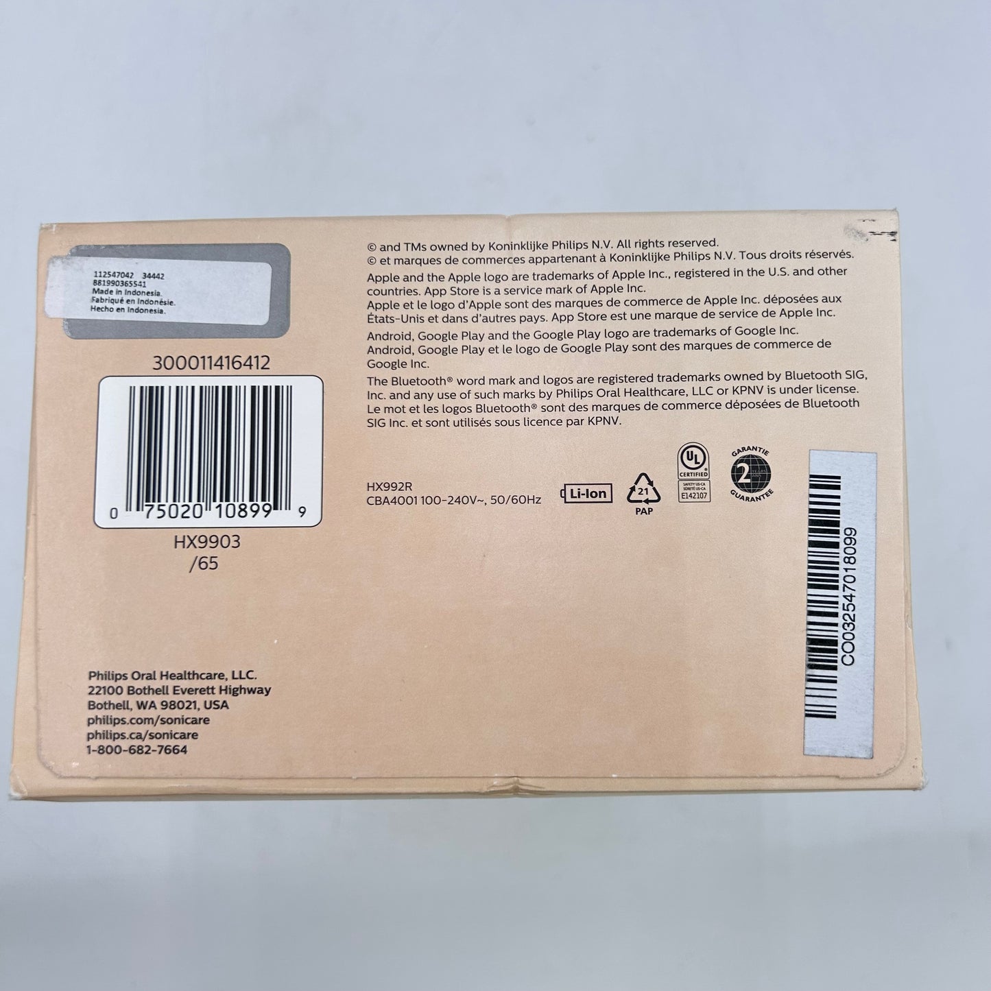 New Philips Sonicare 9300 Diamond Clean Smart Electric Toothbrush HX9903/65
