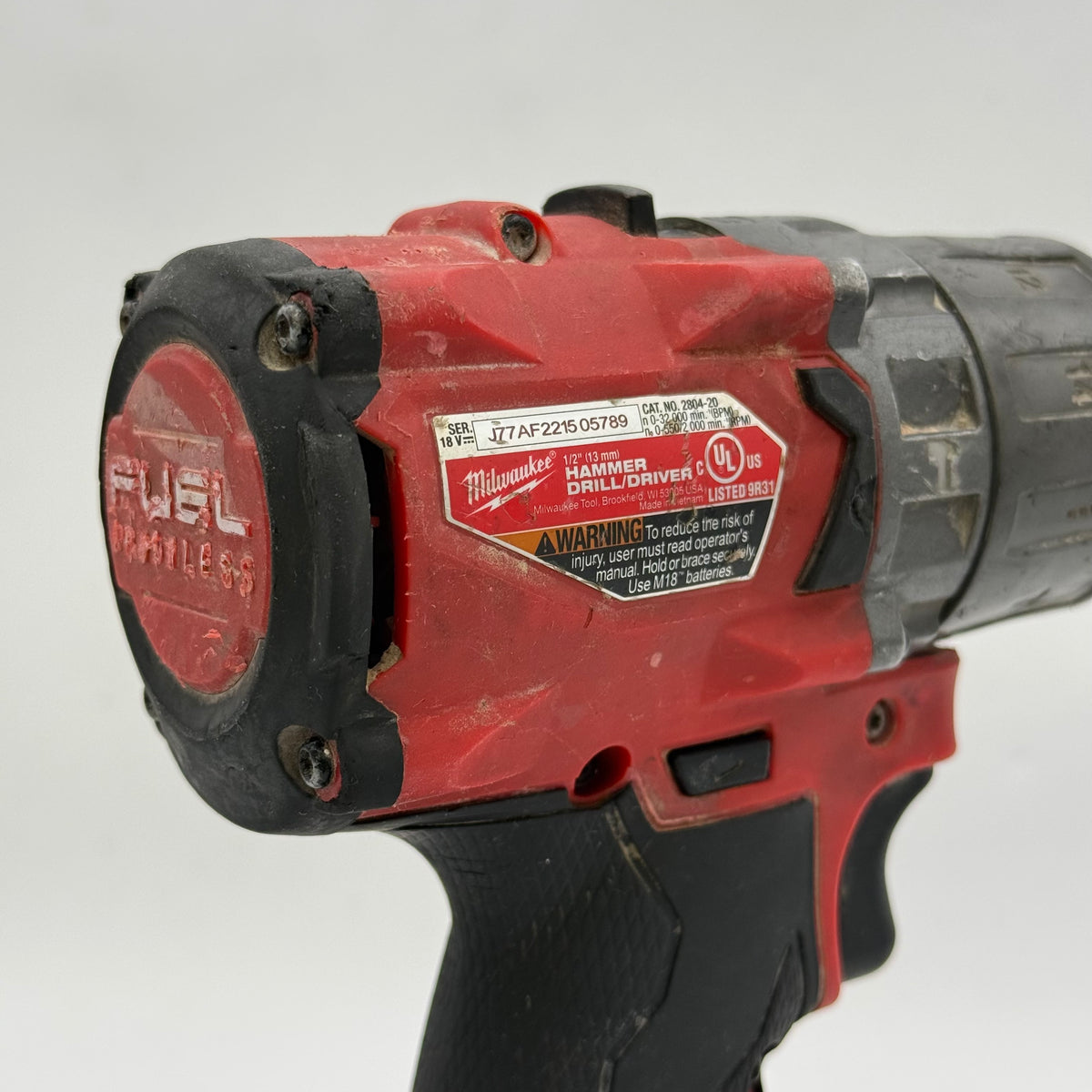 Milwaukee 2804-20 M18 18V 1/2" (13mm) Hammer Drill/Driver