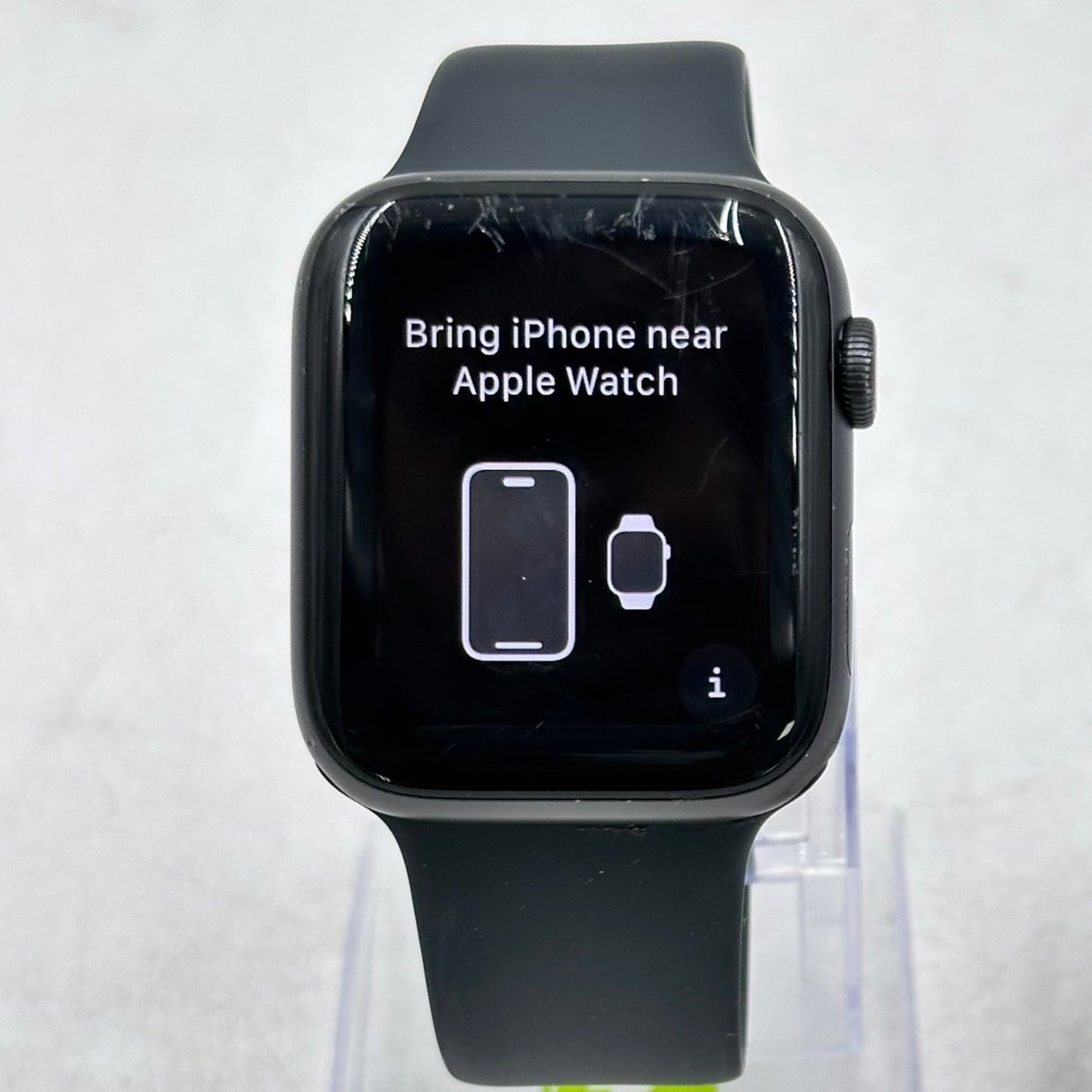 Factory Unlocked Apple Watch Series 6 44MM Black Aluminum + Sport Band M07H3LL/A