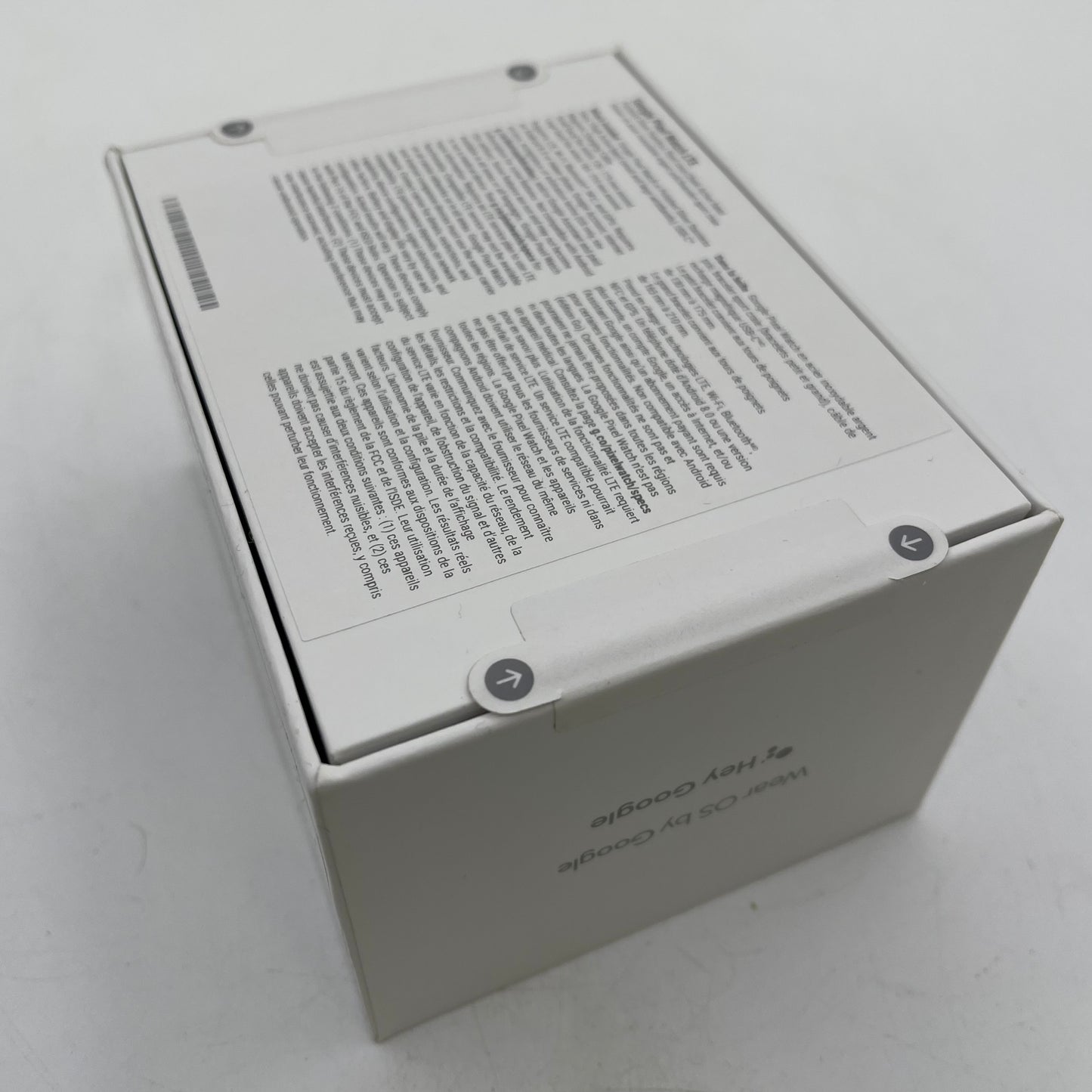 New Google Pixel Watch LTE GWT9R Polished Silver Case Chalk Active band