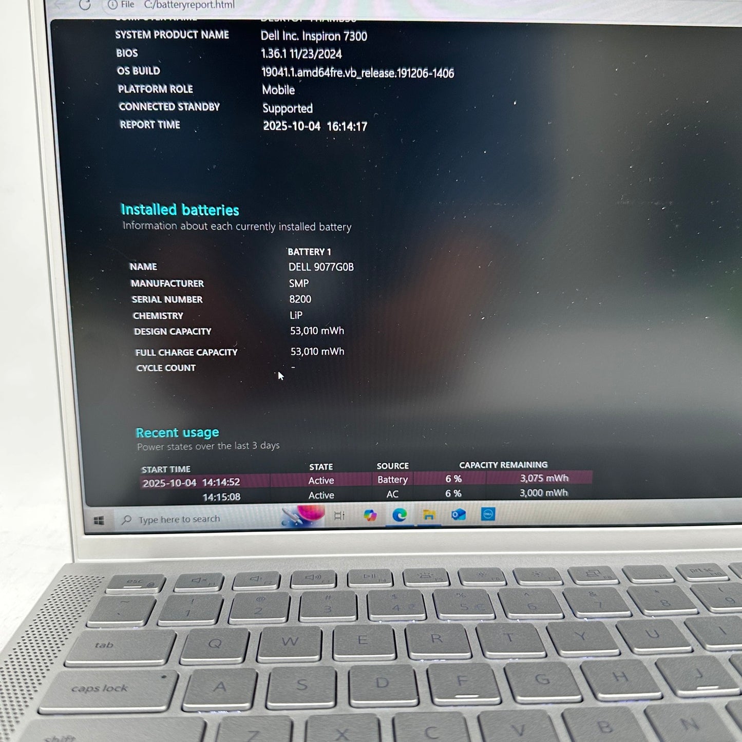Dell Inspiron 7300 P122G001 13.3" i5-1135G7 2.4GHz 8GB RAM 512GB SSD
