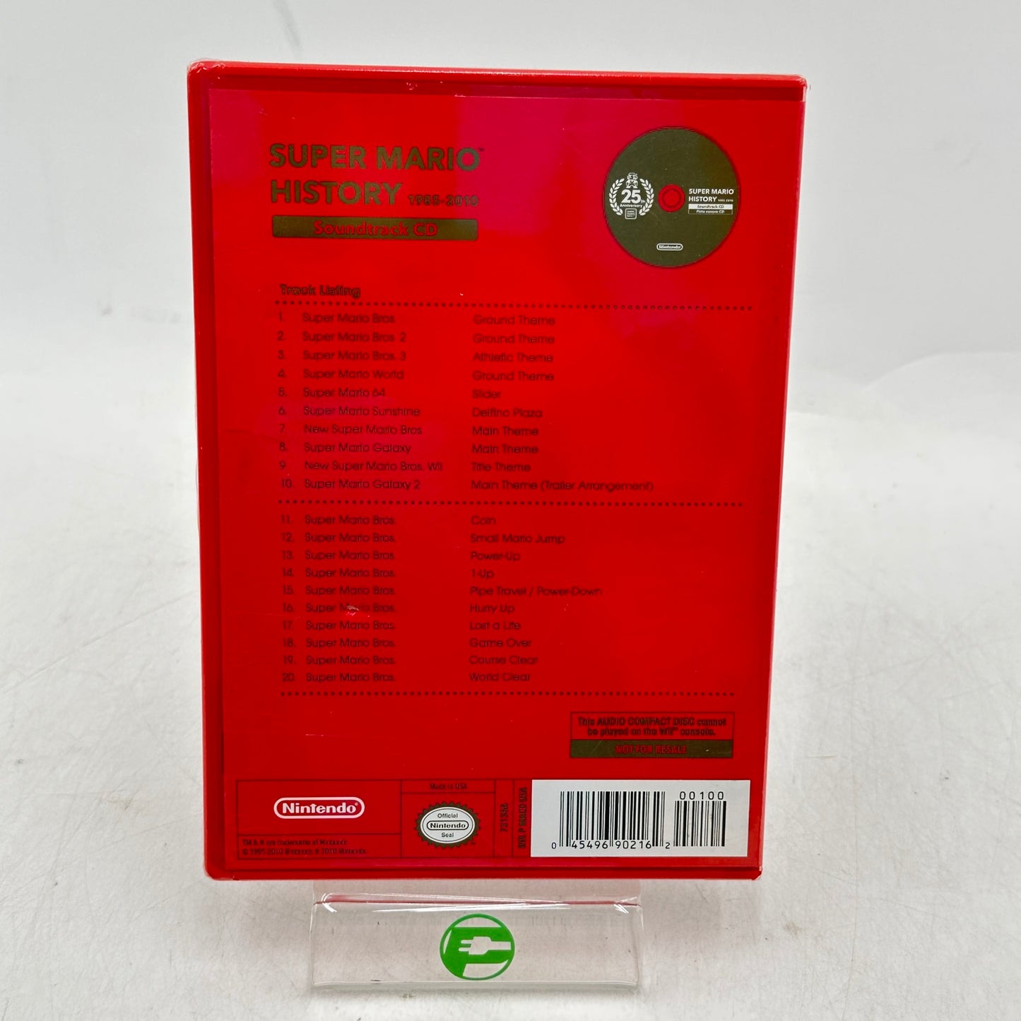 New Super Mario History 1985-2010 25th Anniversary Soundtrack CD 73135A