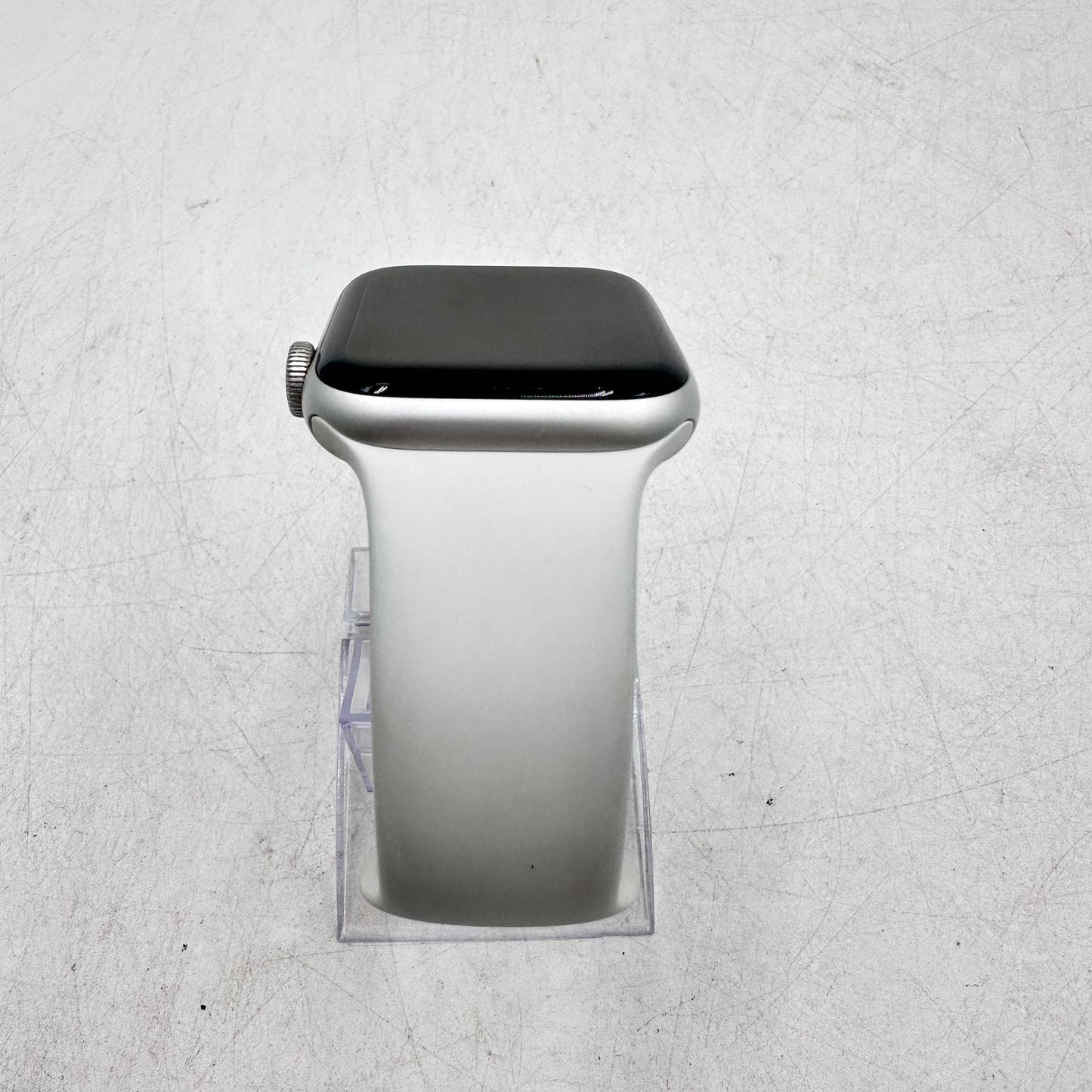 Unlocked Apple Watch SE 2nd Gen 44MM Silver Aluminum White Sport Band MNU63LL/A