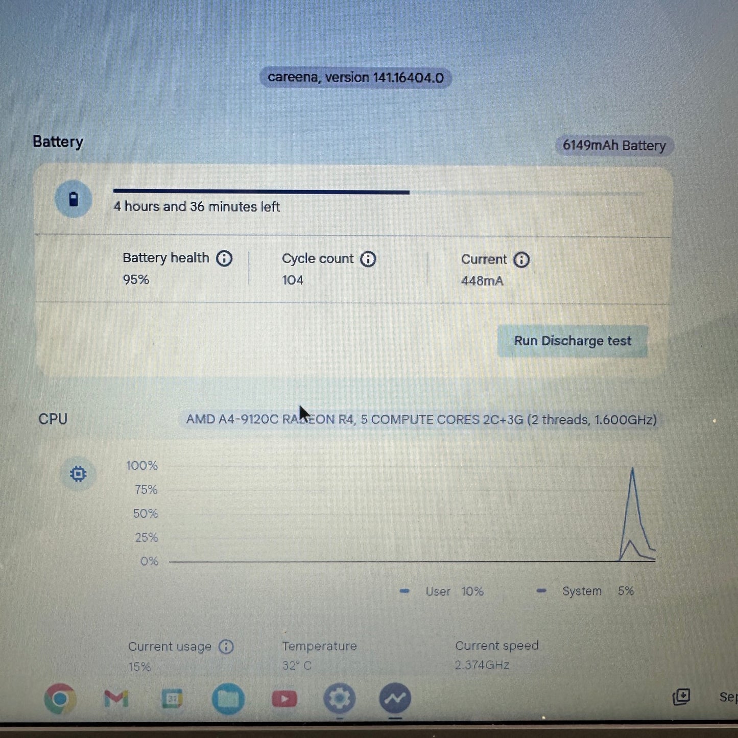 HP Chromebook 14-DB0025NR 14" A4-9120C 1.6GHz 4GB RAM 32GB SSD