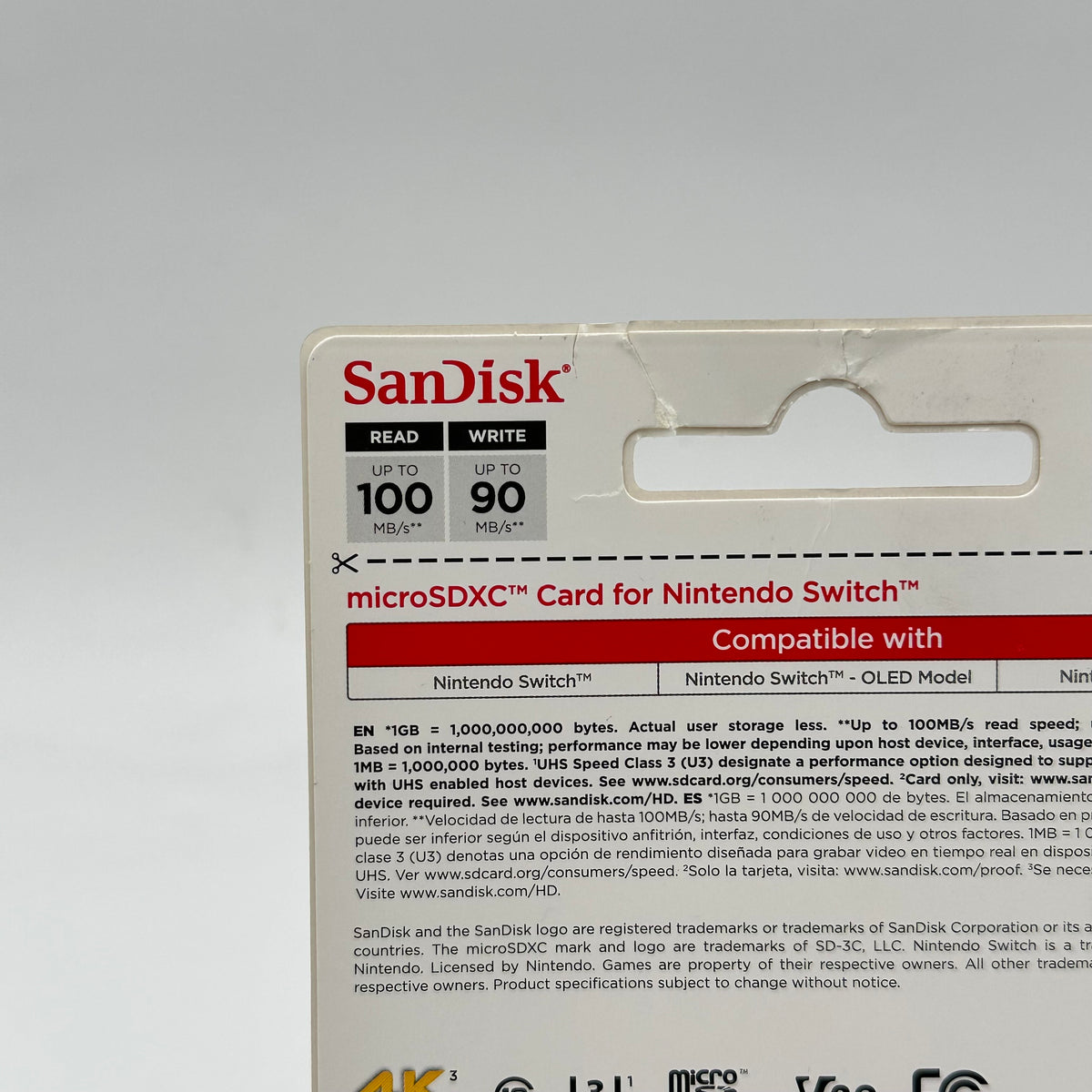 New SanDisk microSDXC Card for Nintendo Switch 128GB microSD SDSQXBO-128G-ATCZN