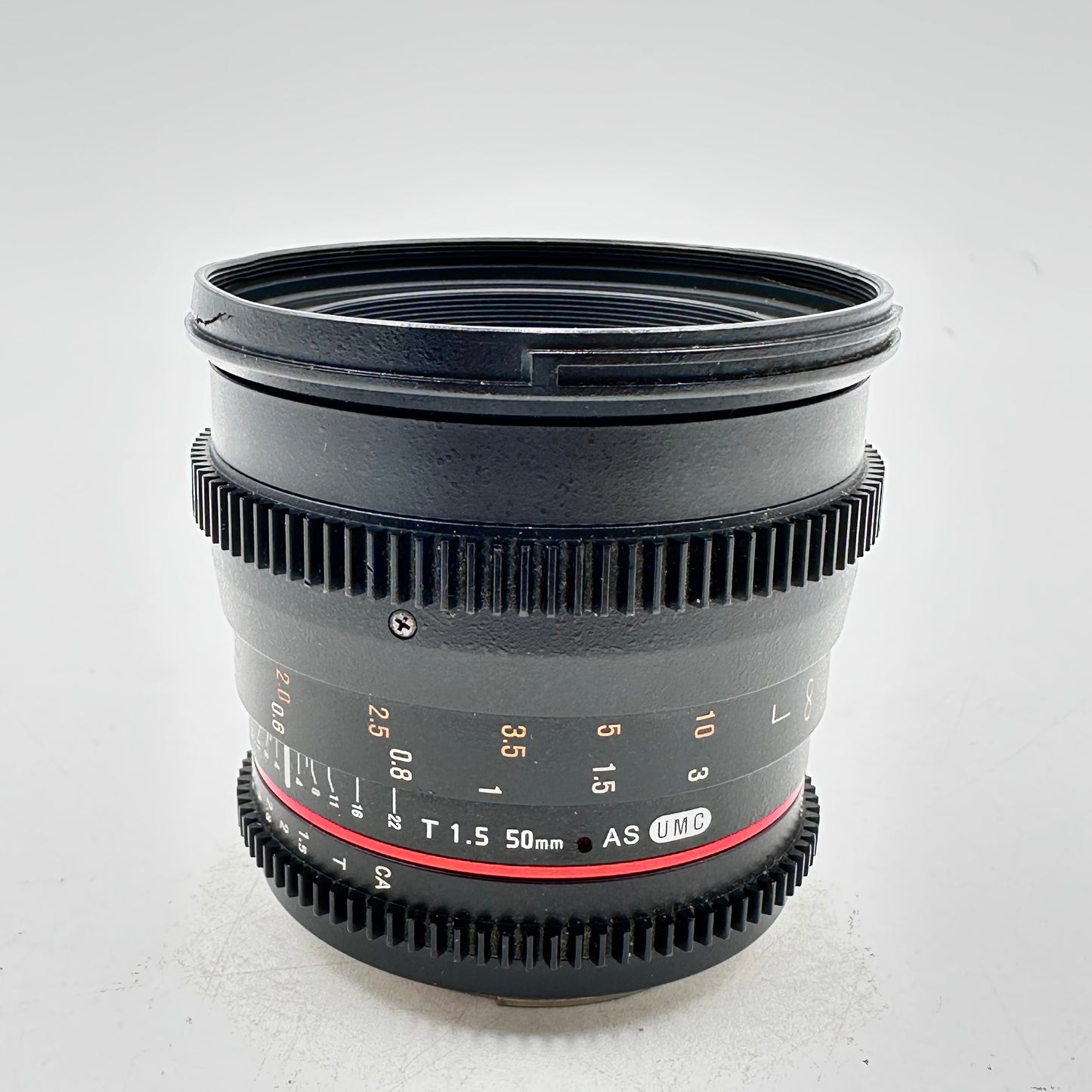 Rokinon 50mm T1.5 AS UMC For Canon EF Mount Cine DS Lens READ