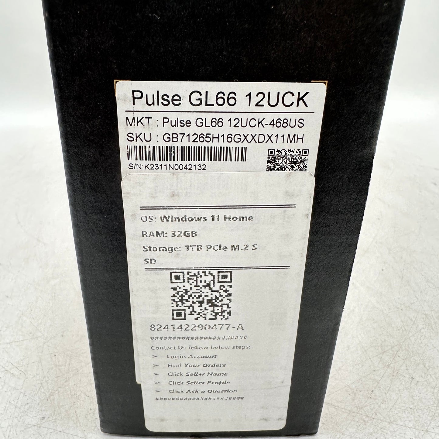 MSI Pulse GL66 12UCK-468 15.6" i7-12650H 2.7GHz 32GB RAM 1TB SSD GeForce RTX3050