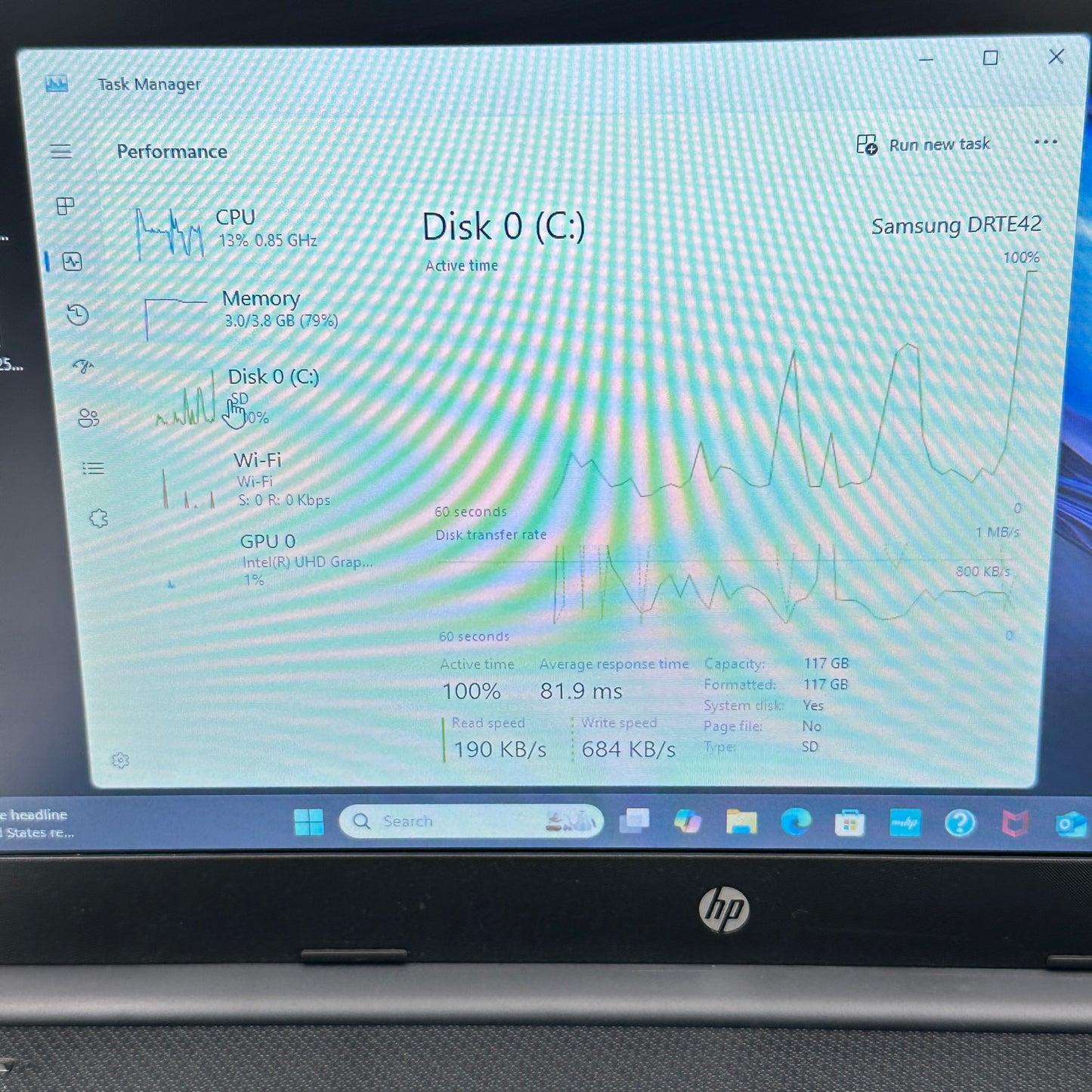 HP Laptop 14-DQ0761DX 14" Celeron N4120 1.1GHz 4GB RAM 128GB eMMc