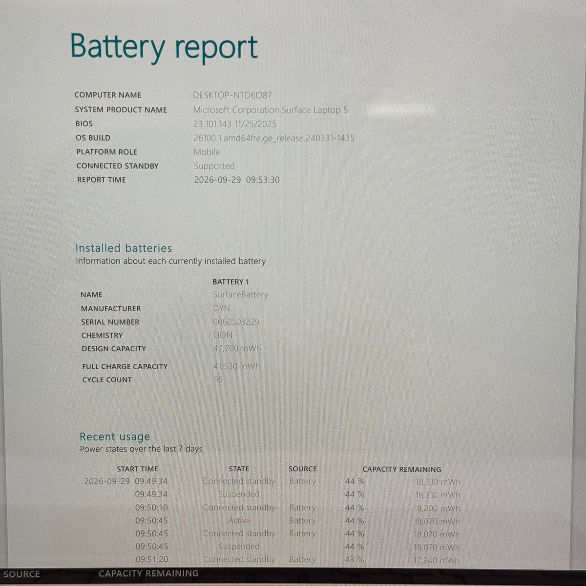 Microsoft Surface Laptop 5 1951 13.5" i5-1235U 2.5GHz 8GB RAM 512GB SSD