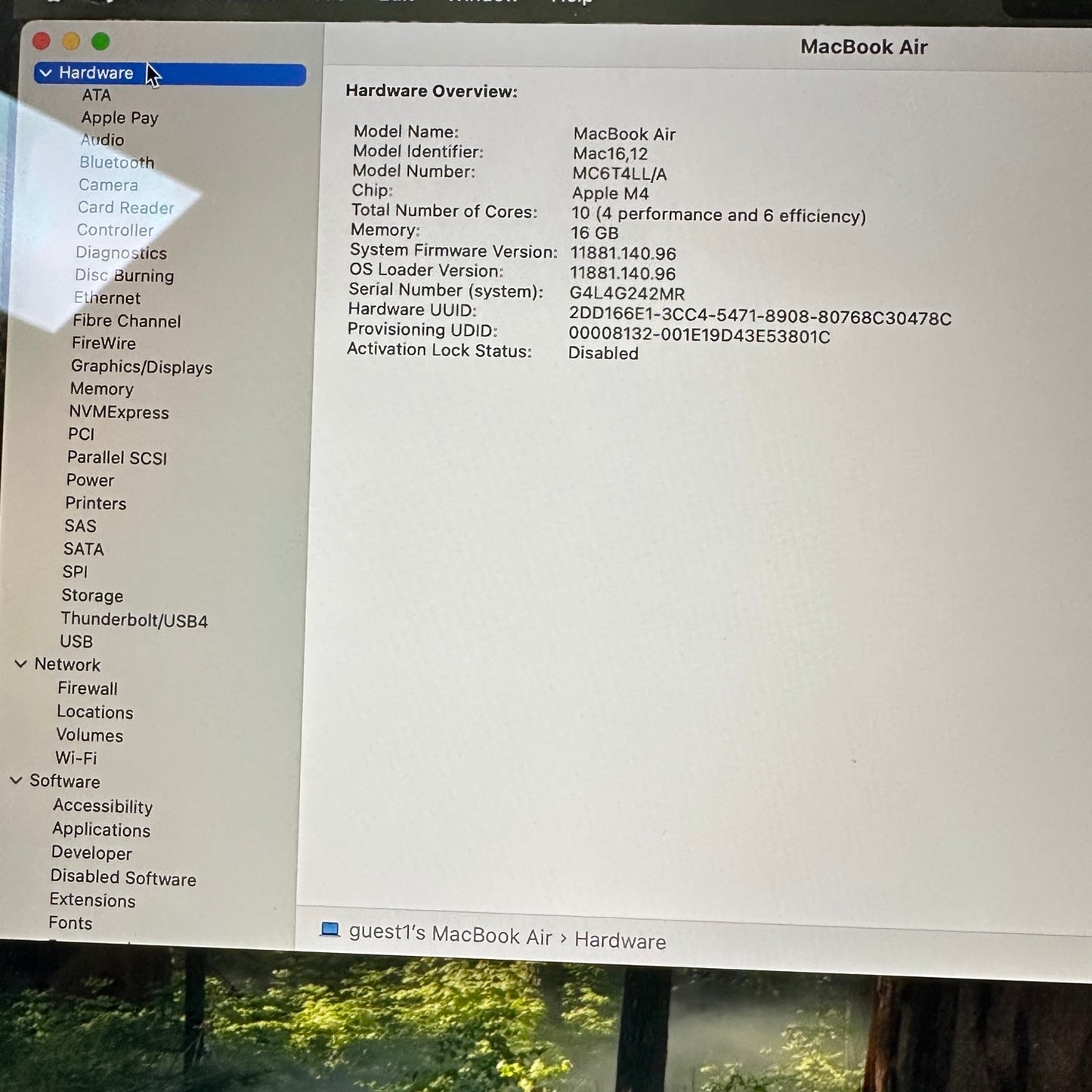 2025 Apple MacBook Air 13.3" M4 8C GPU 4.5GHz 16GB RAM 256GB SSD MCT64LL/A
