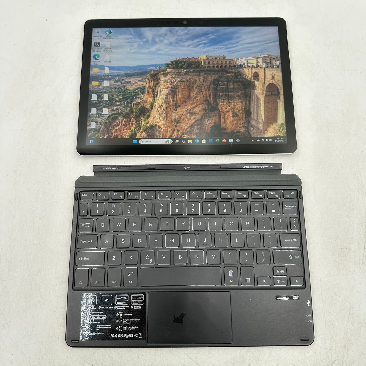 Microsoft Surface Go 2 1901 10.5" Intel Core m3-8100Y 1.1GHz 8GB RAM 128GB SSD