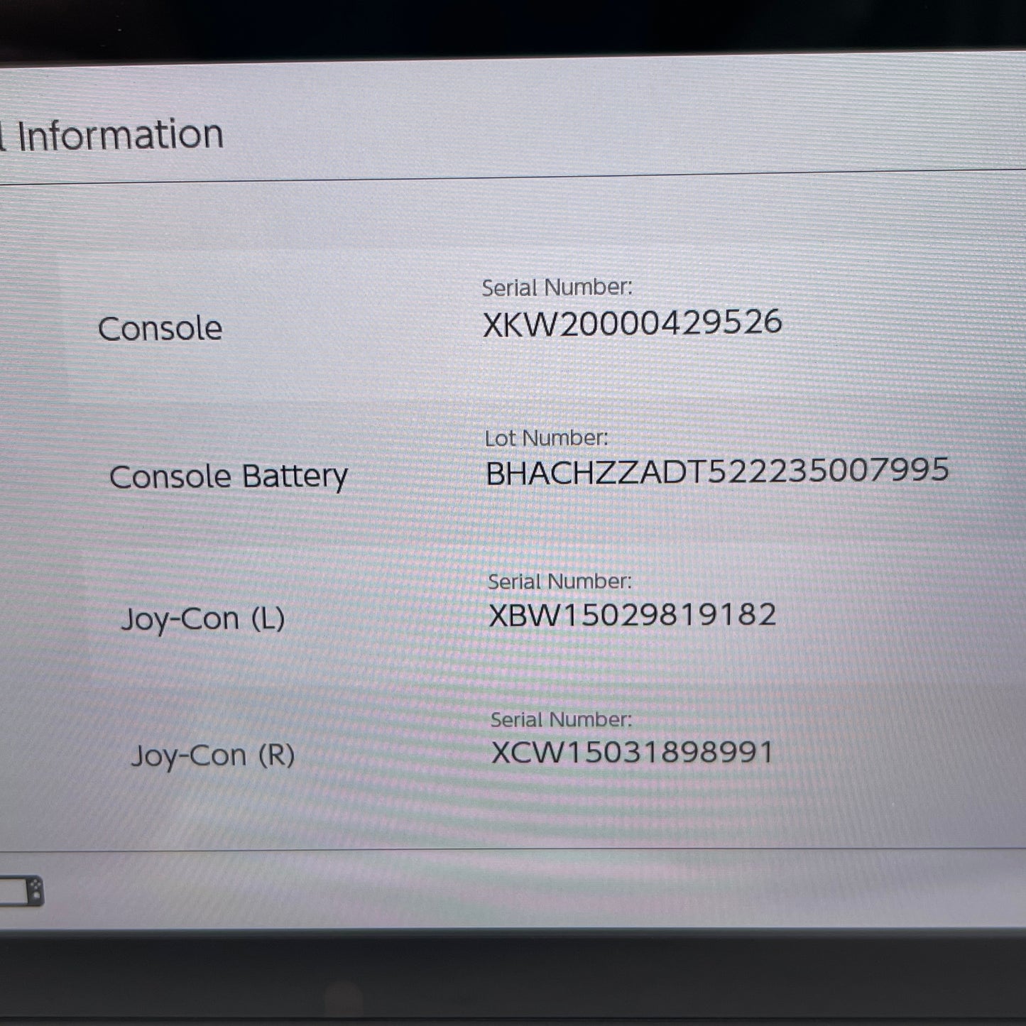 Nintendo Switch v2 Console Gaming System HAC-001(-01) Black/Gray