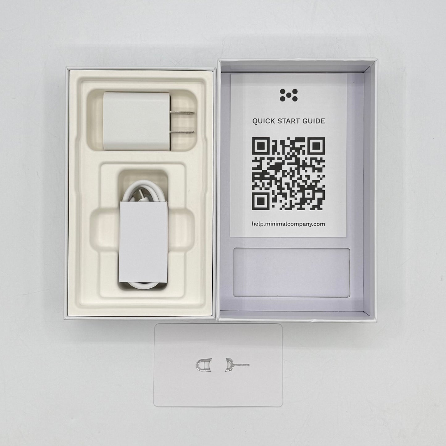 GSM Unlocked Minimal Phone 256GB 14 Pebble MP01