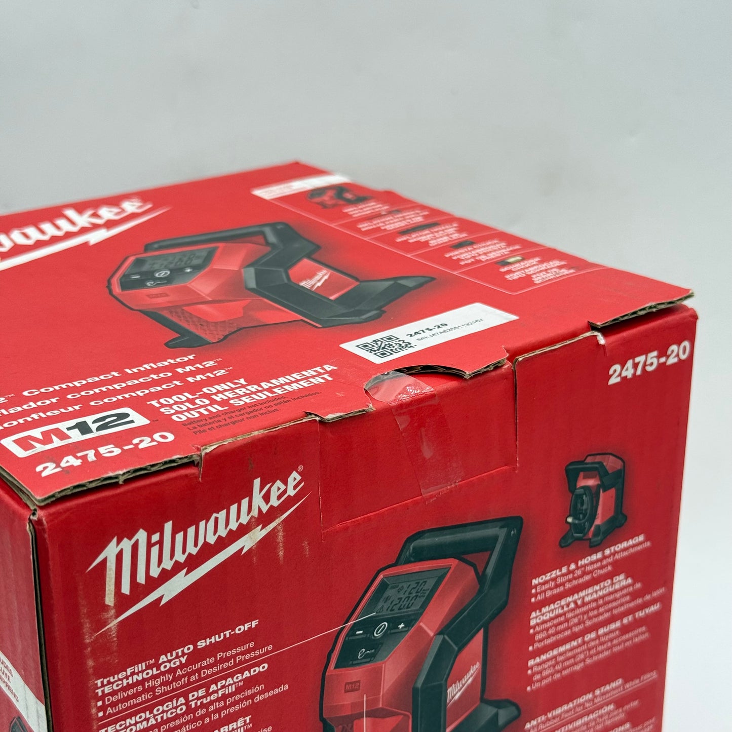 New Milwaukee 2475-20 M12 12V Compact Inflator