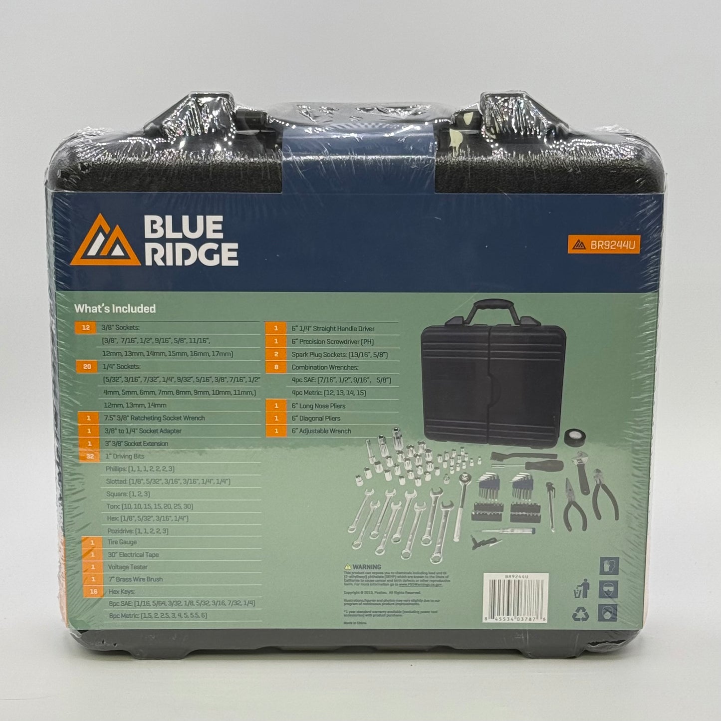 New Blue Ridge BR9244U Mechanics Tool Kit