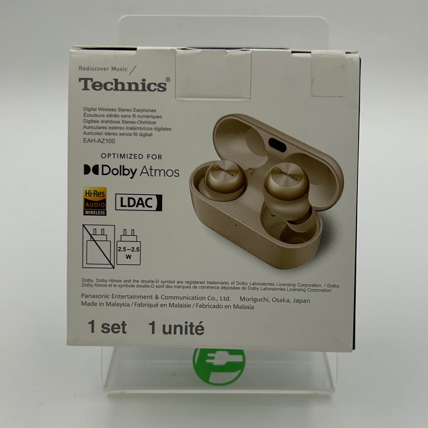 New Technics Digital Wireless Stereo Earphones Silver AZ100