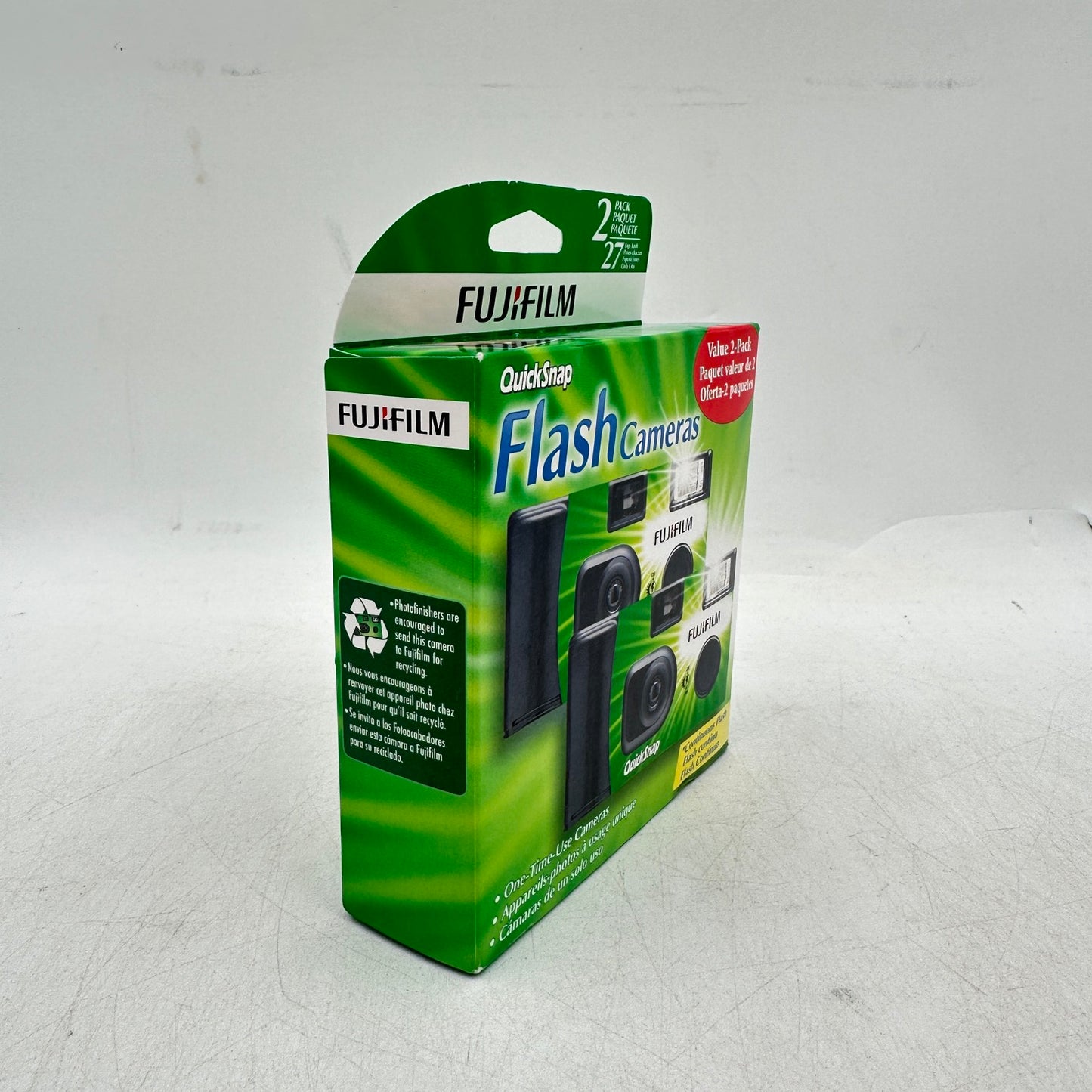 New Fujifilm QuickSnap Flash Camera-2 Pack One-Time Use Cameras