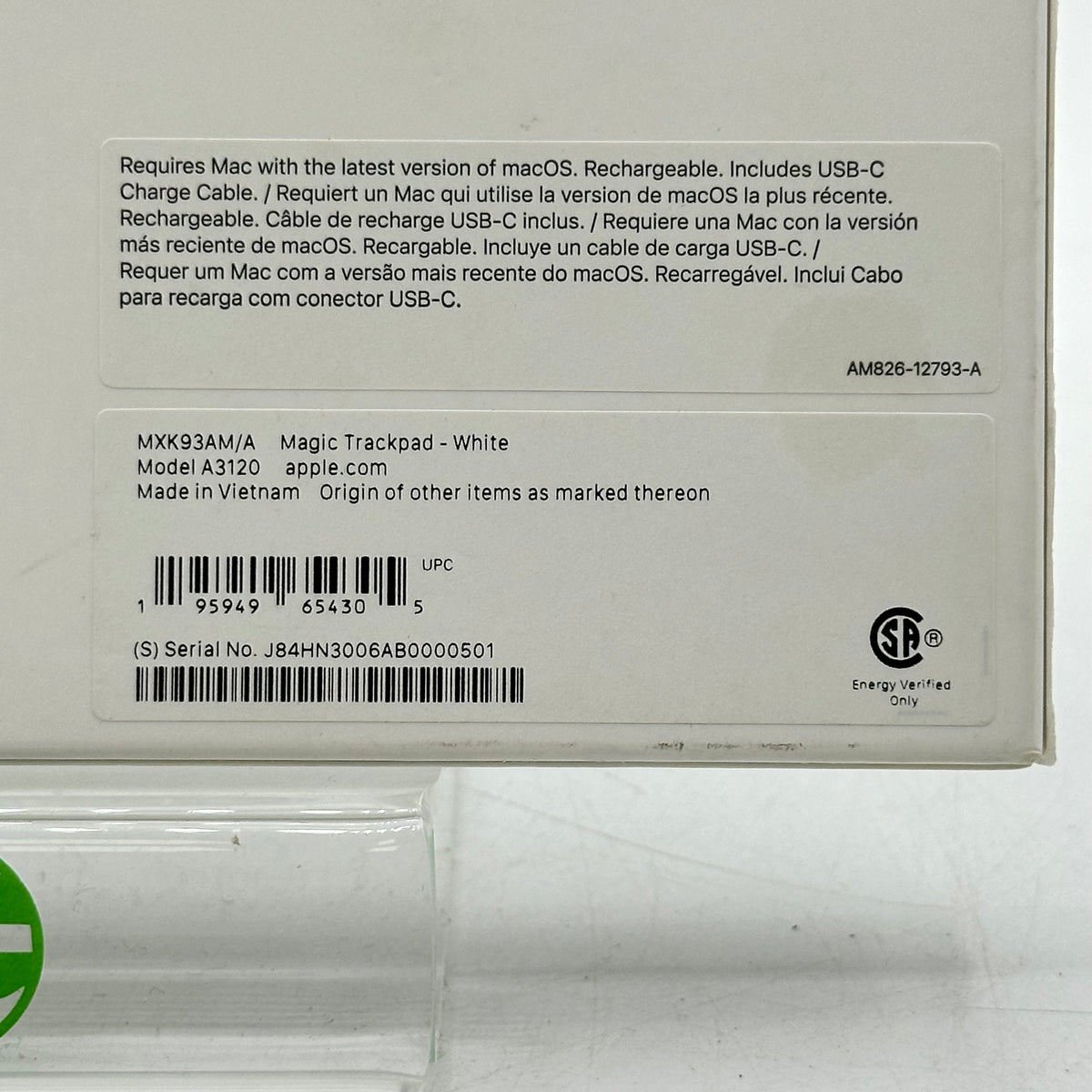Apple Magic Trackpad (USB-C) A3120 White