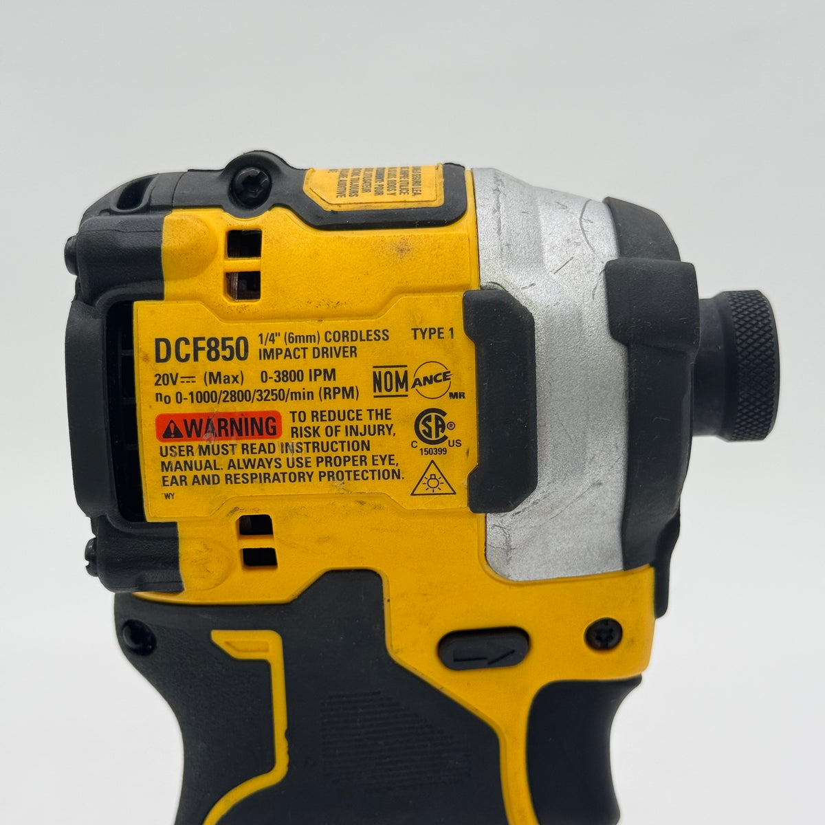 DeWalt DCF850 20V MAX 1/4" (6mm) Cordless Impact Driver